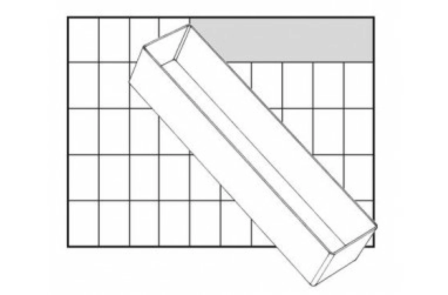 Raaco 119290 BA8-3 Inzetbakje - 55 x 235 x 69mm-image