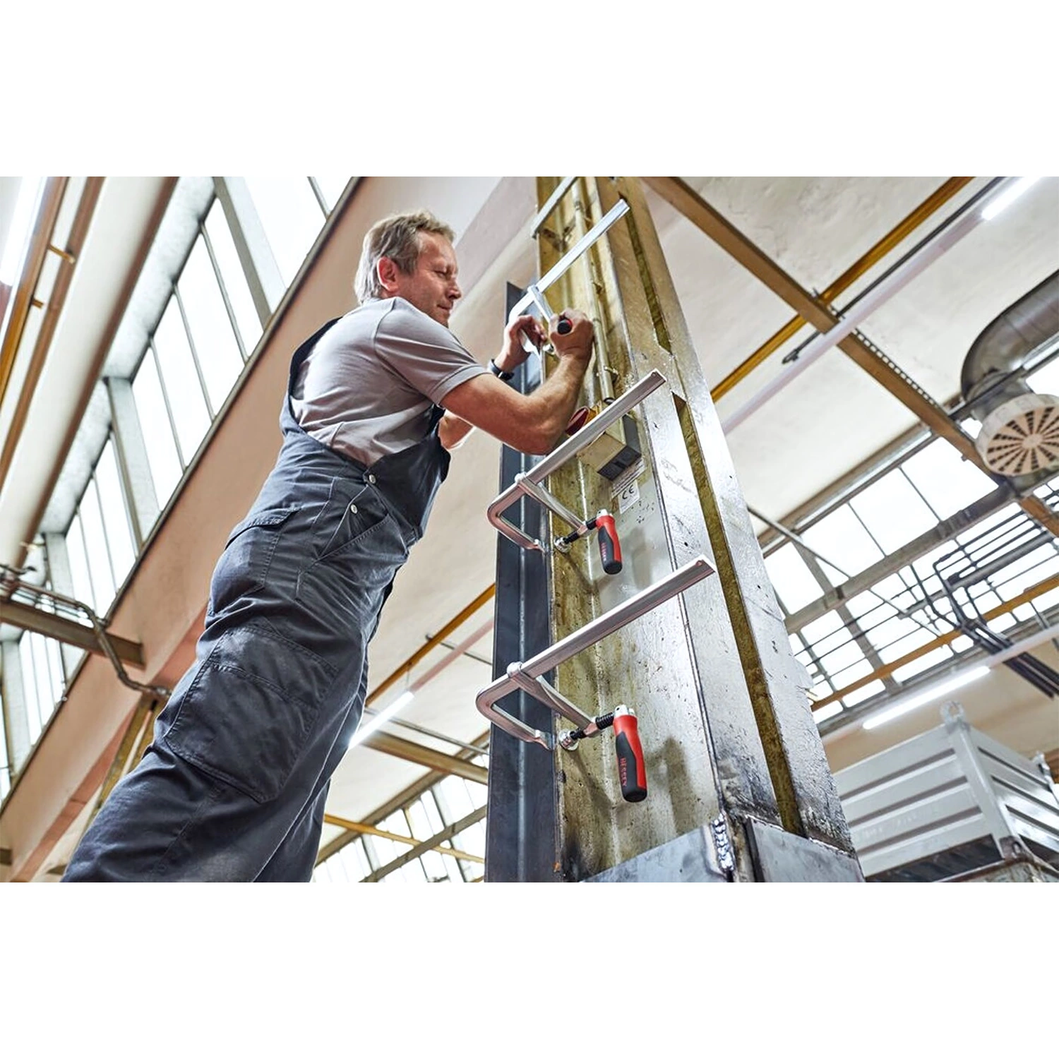 Bessey GZ40-12KG Lijmtang - Geheel Staal - 400 x 120mm - klapgreep-image