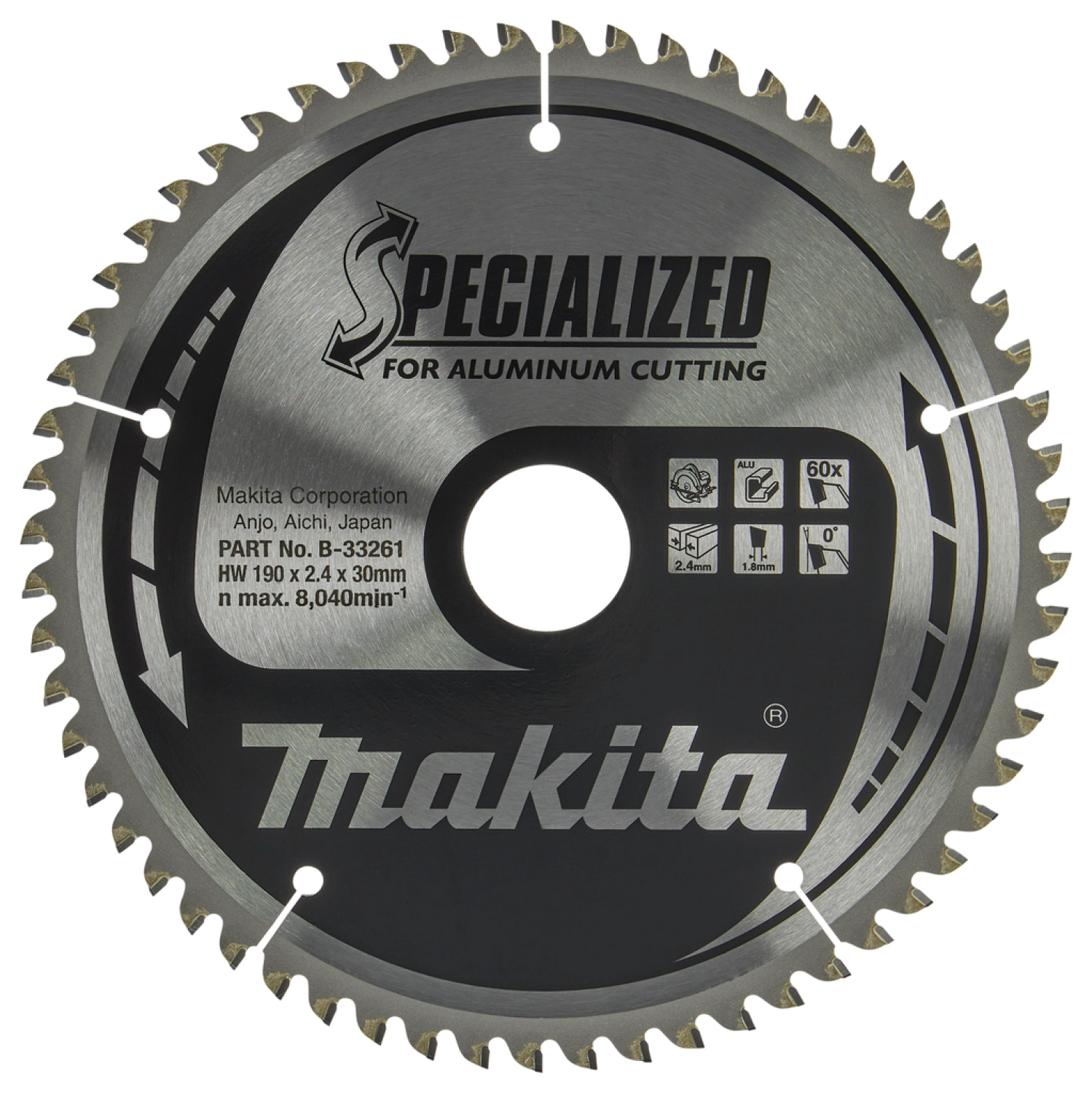 Makita B-33261 - Lame de scie circulaire 190x30mmx60T-image