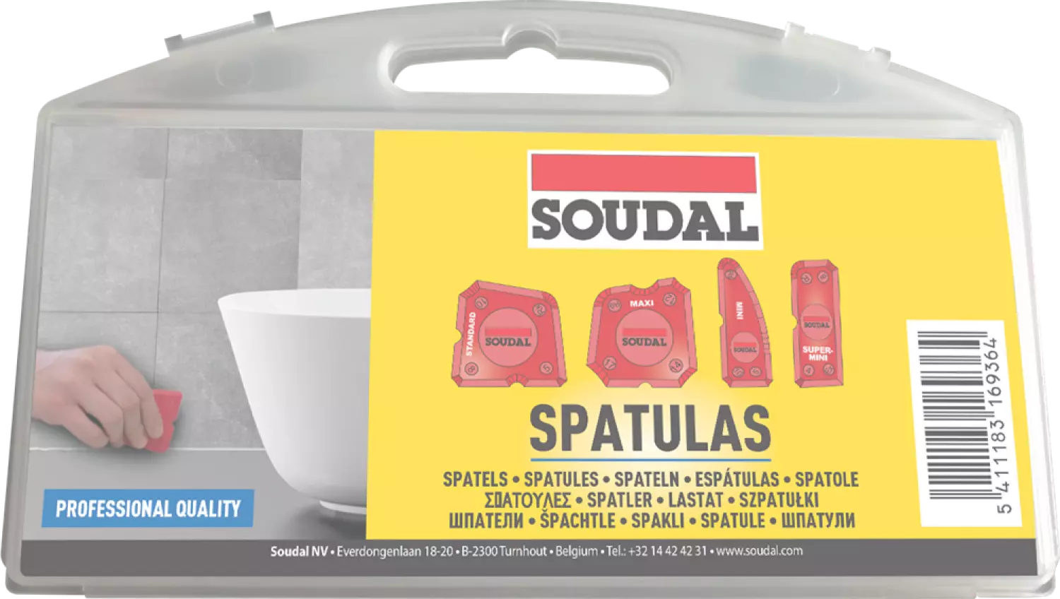 Soudal Spatelset Kit afstrijkset - 4 stuks-image