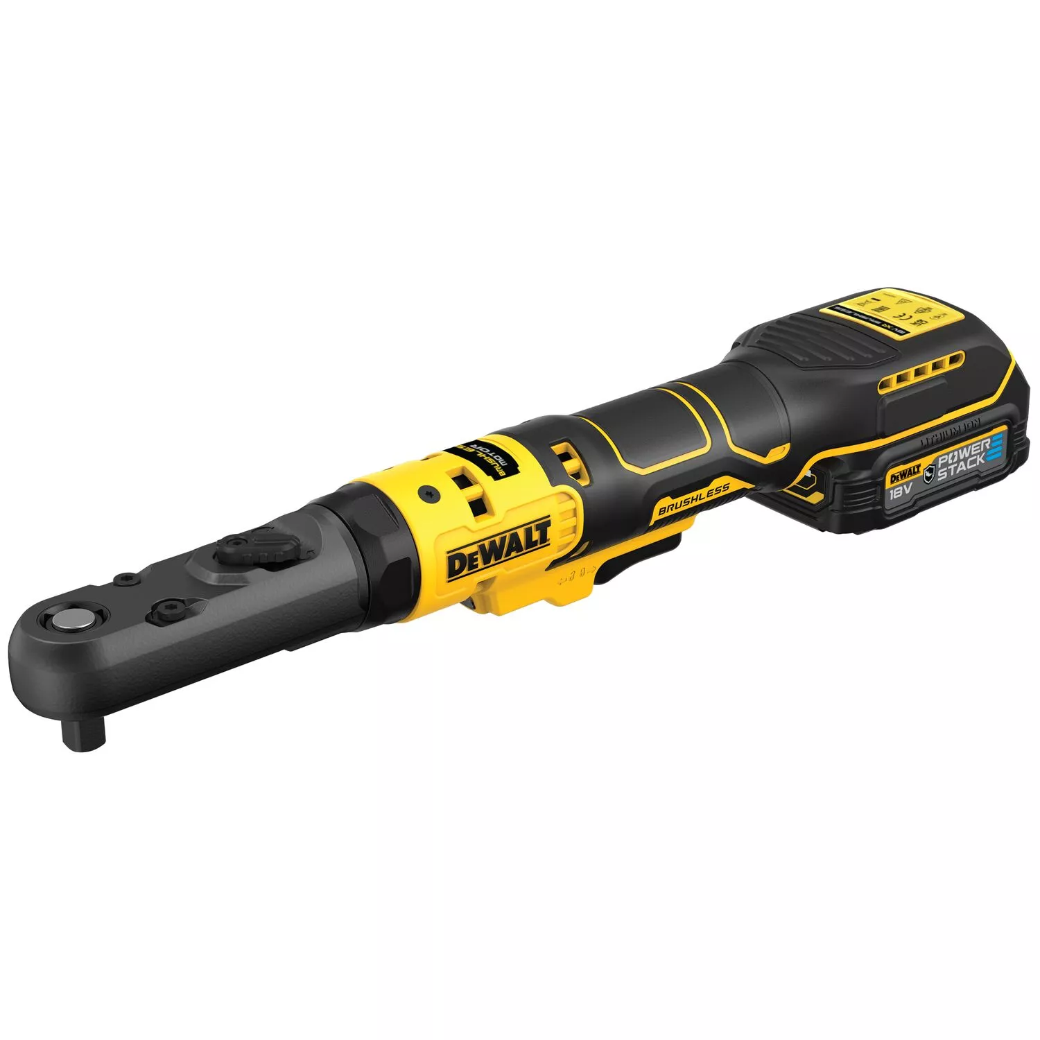 DeWALT DCF510E2G-QW 18V Li-ion accu haakse ratelsleutel set (1x 1.7Ah accu) in inlay - 3/8'' & 1/2''-image