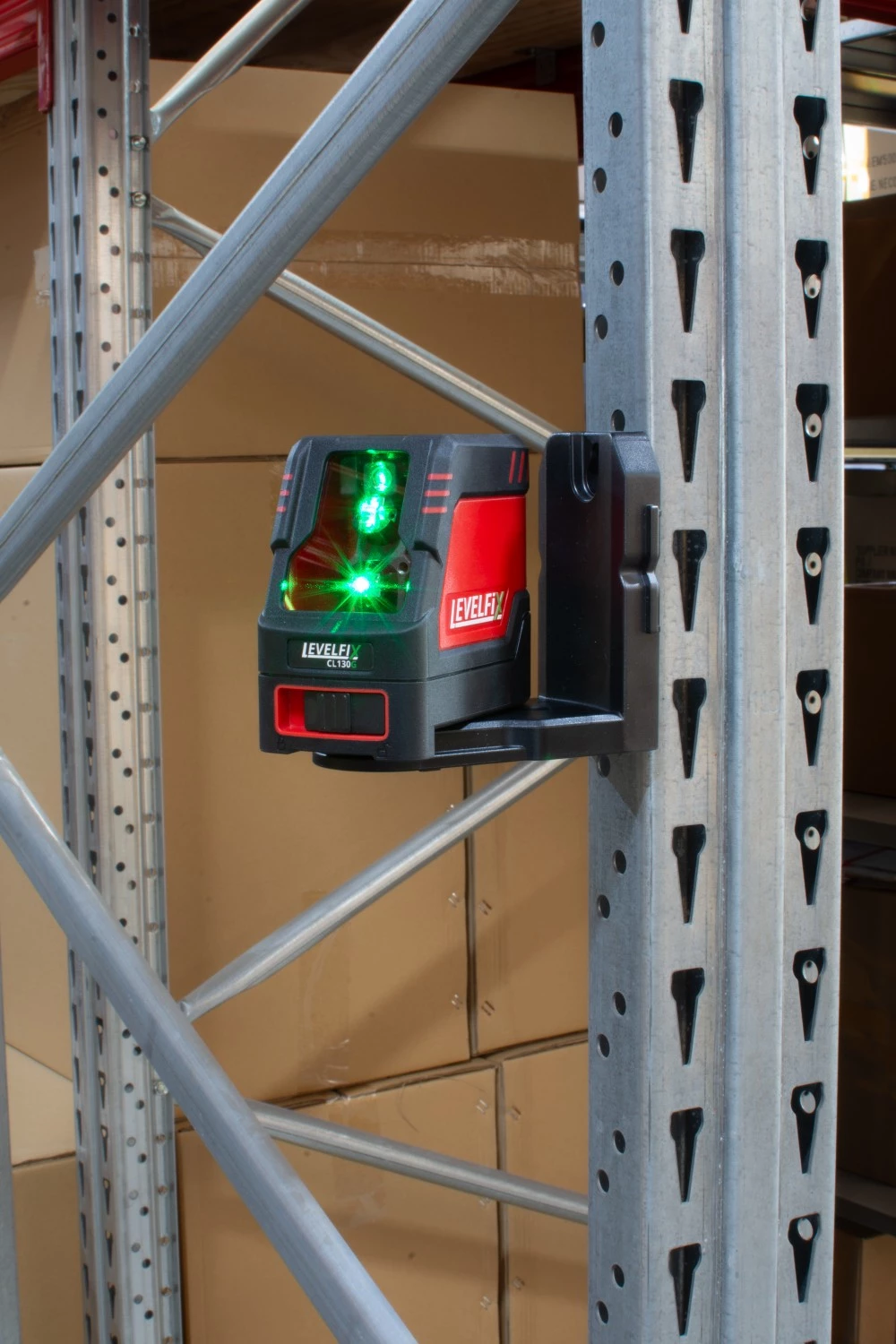 Levelfix CL130G Kruislijnlaser in koffer - 2 lijnen - groen - 30m - IP54-image