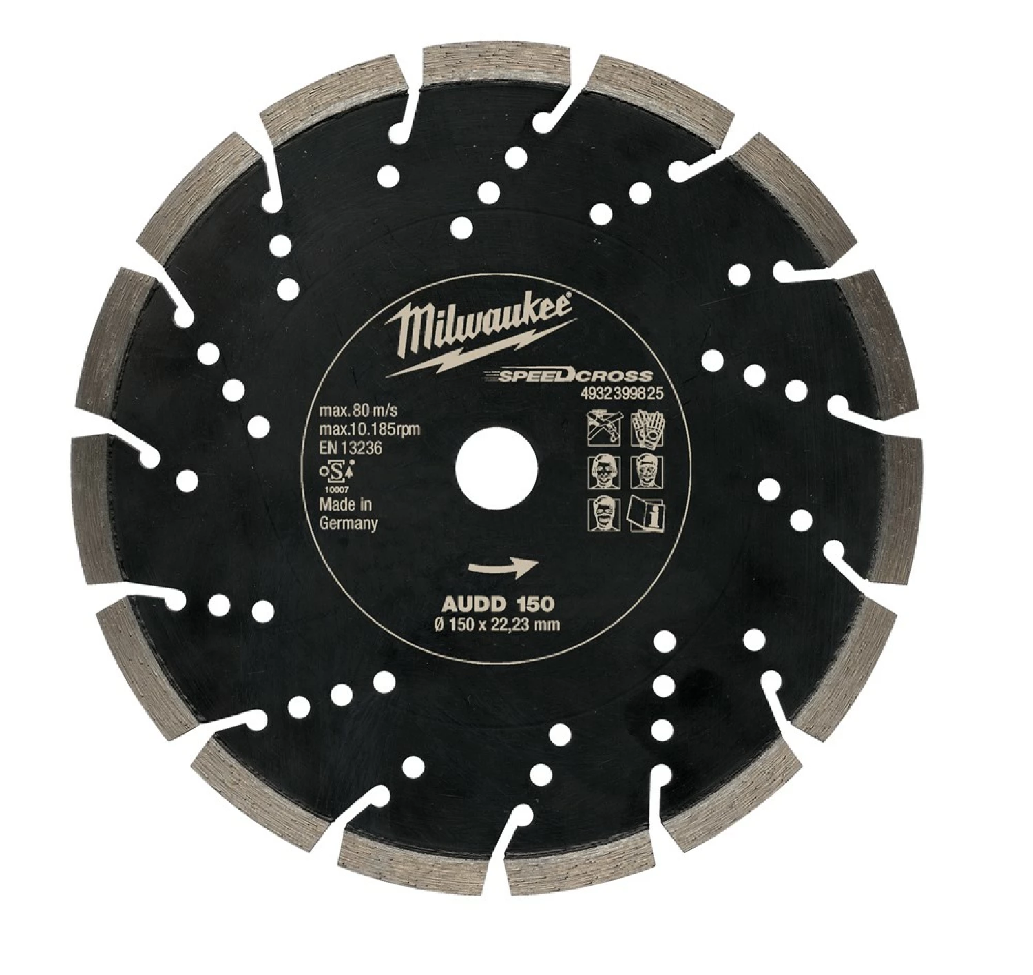 Milwaukee AUDD SpeedCross disque diamant HUDD 115 - Ø Disque 150mm-image