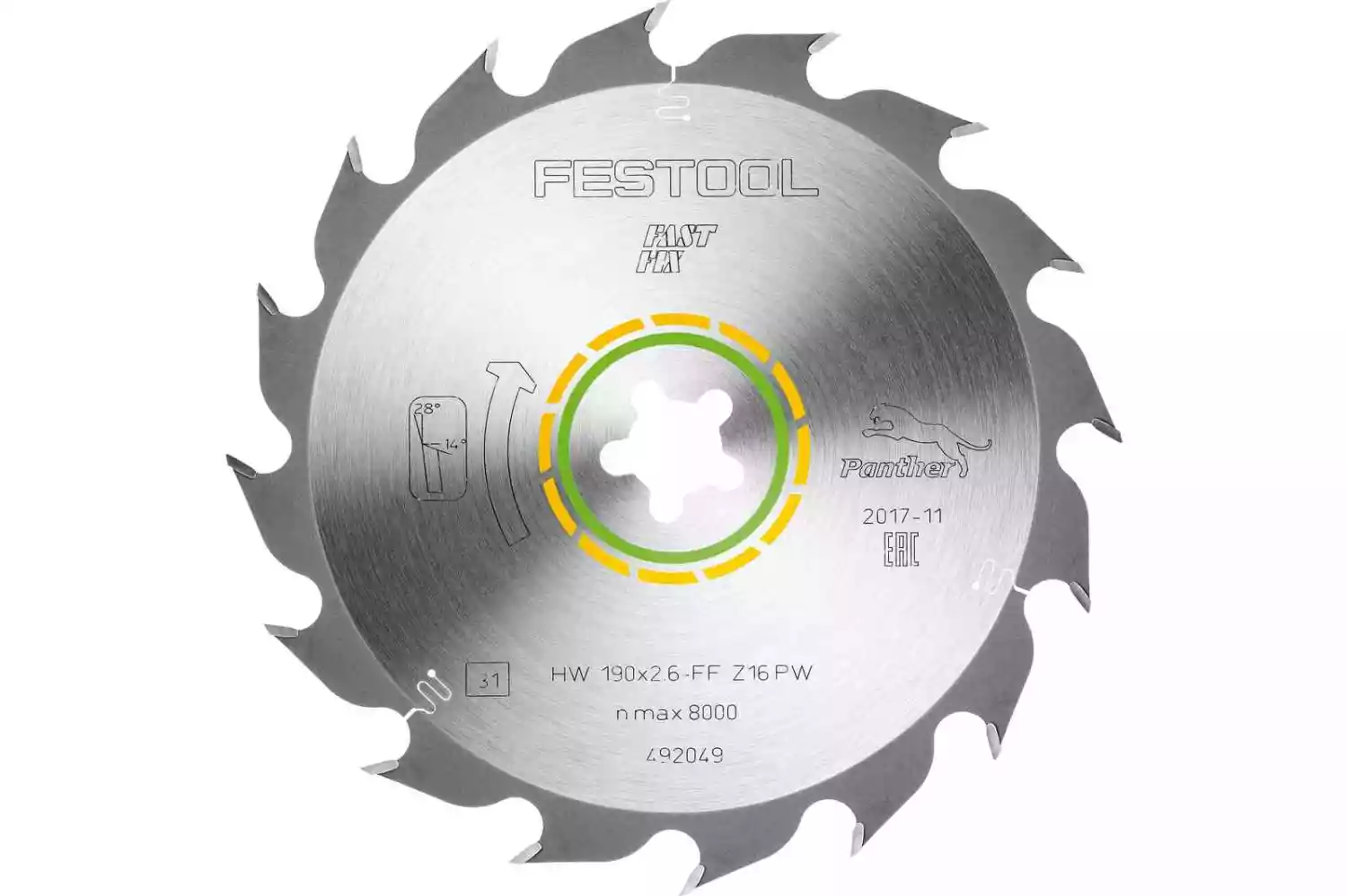 Festool HW 190x2,6 FF PW16 - Lame de scie circulaire-image
