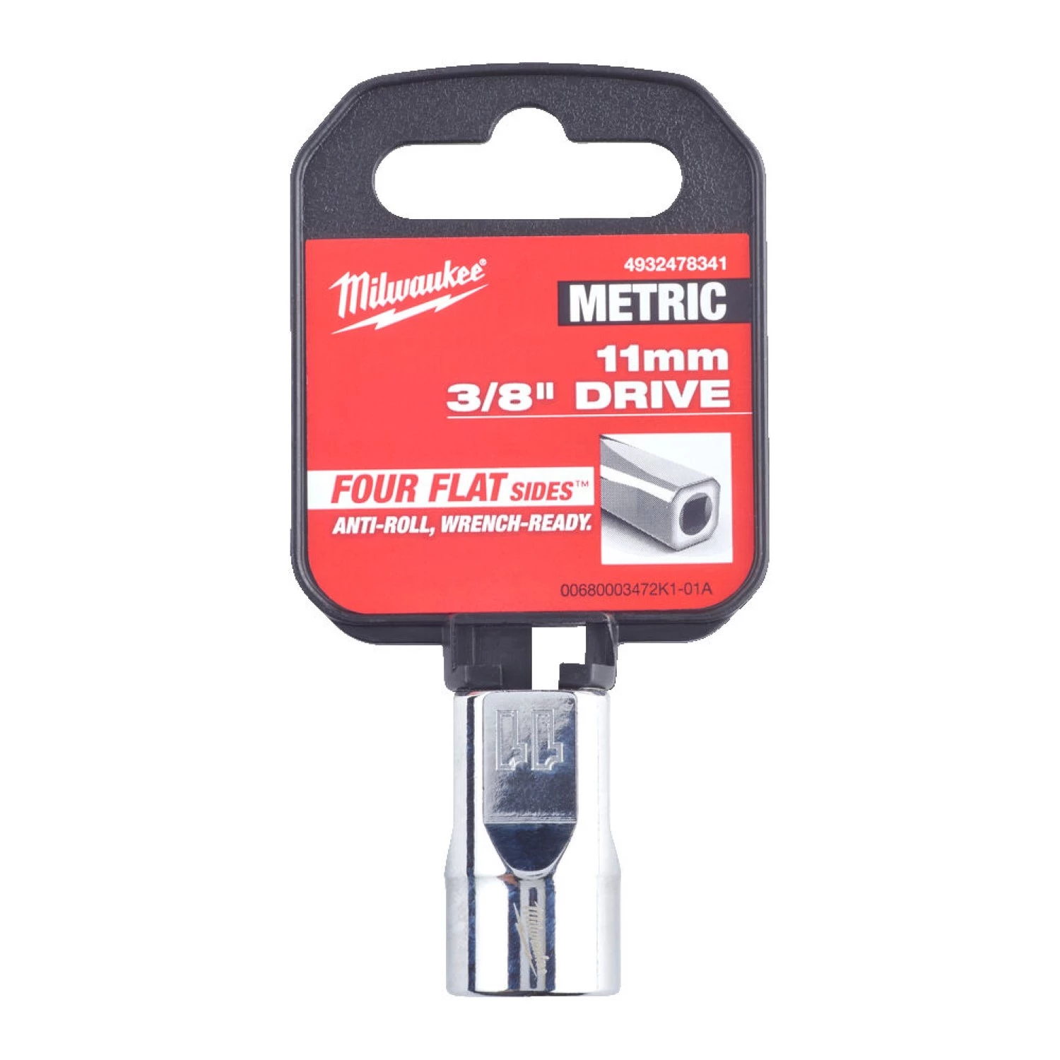Milwaukee 4932478341 Embout - 3/8 » FOUR FLAT - 11mm-image