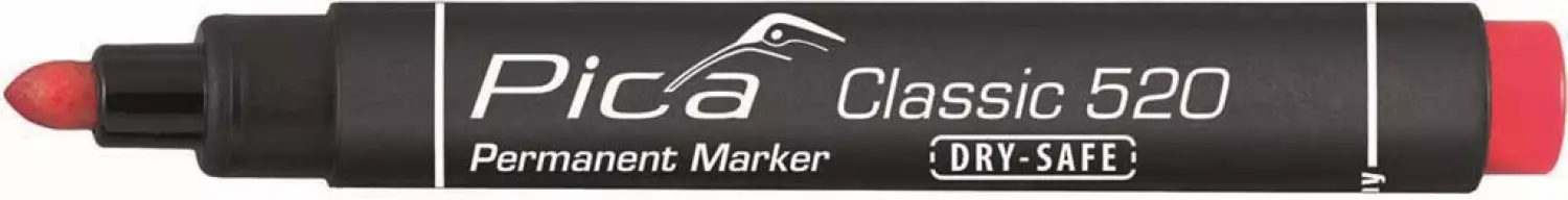 Pica 520/40 Permanent Marker - Rond - Rood - 1-4mm (10st)-image