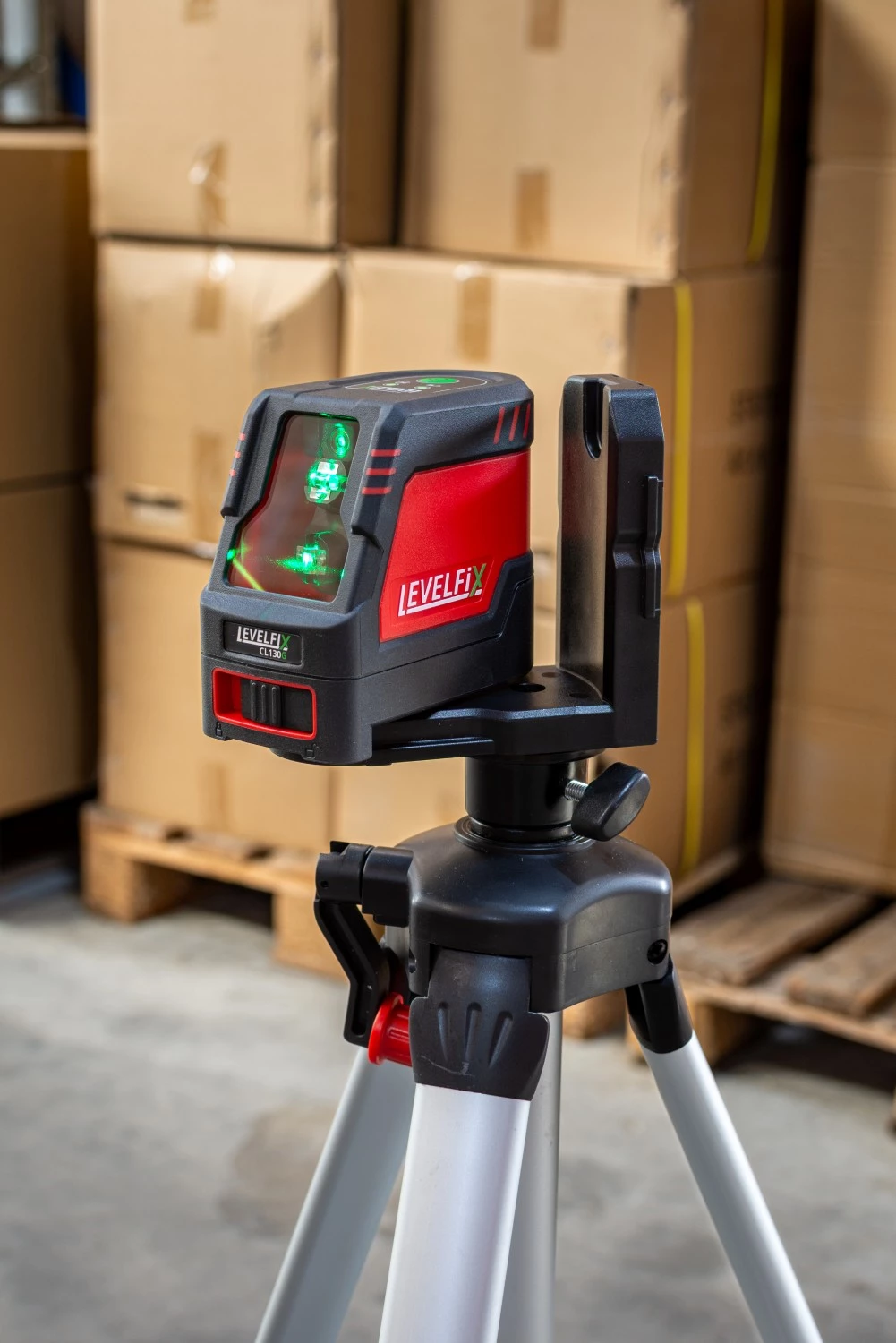 Levelfix CL130G Kruislijnlaser in koffer - 2 lijnen - groen - 30m - IP54-image