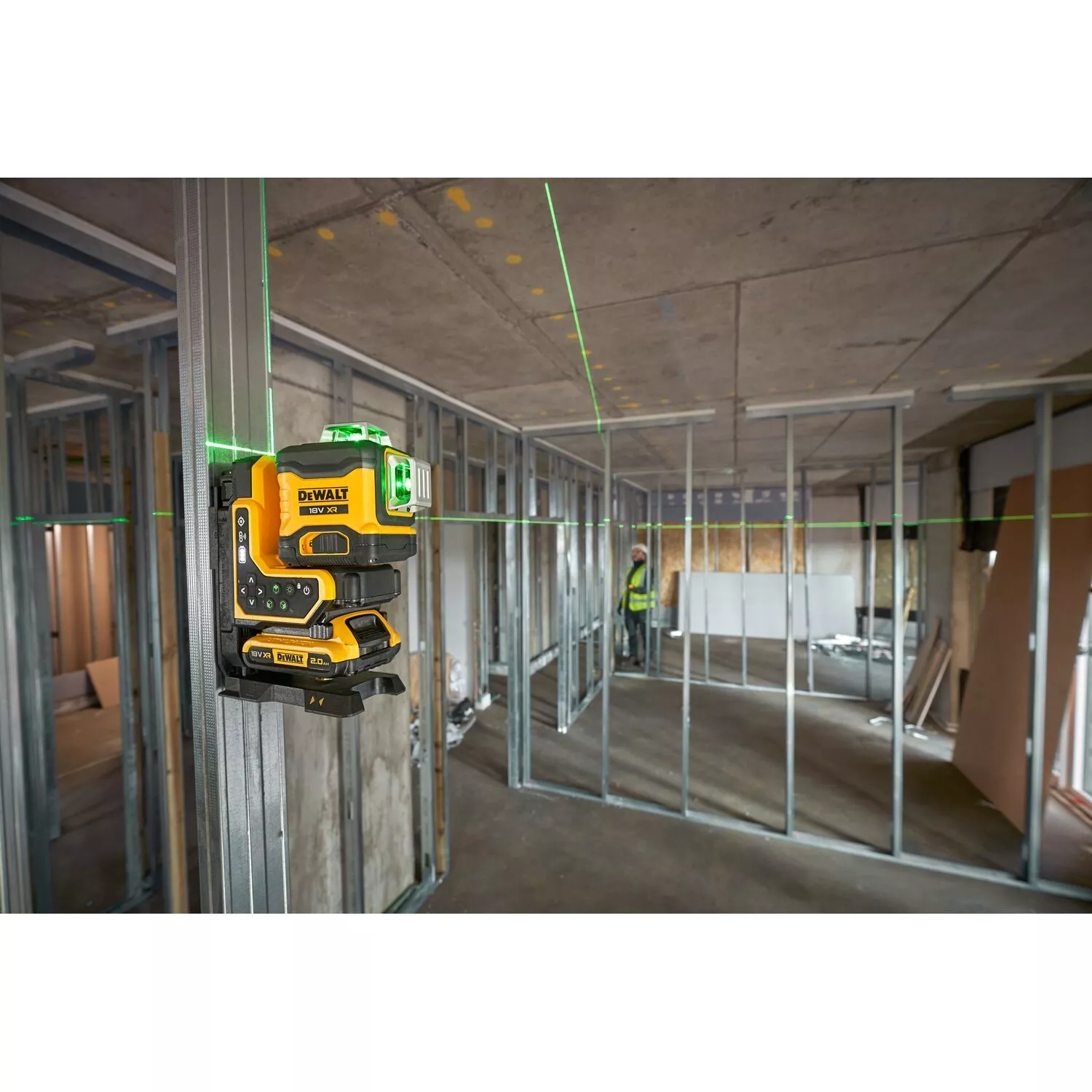 DeWALT Kruislijnlaser DCLE34035D in koffer - groen - 3 lijnen - 80m - IP54-image