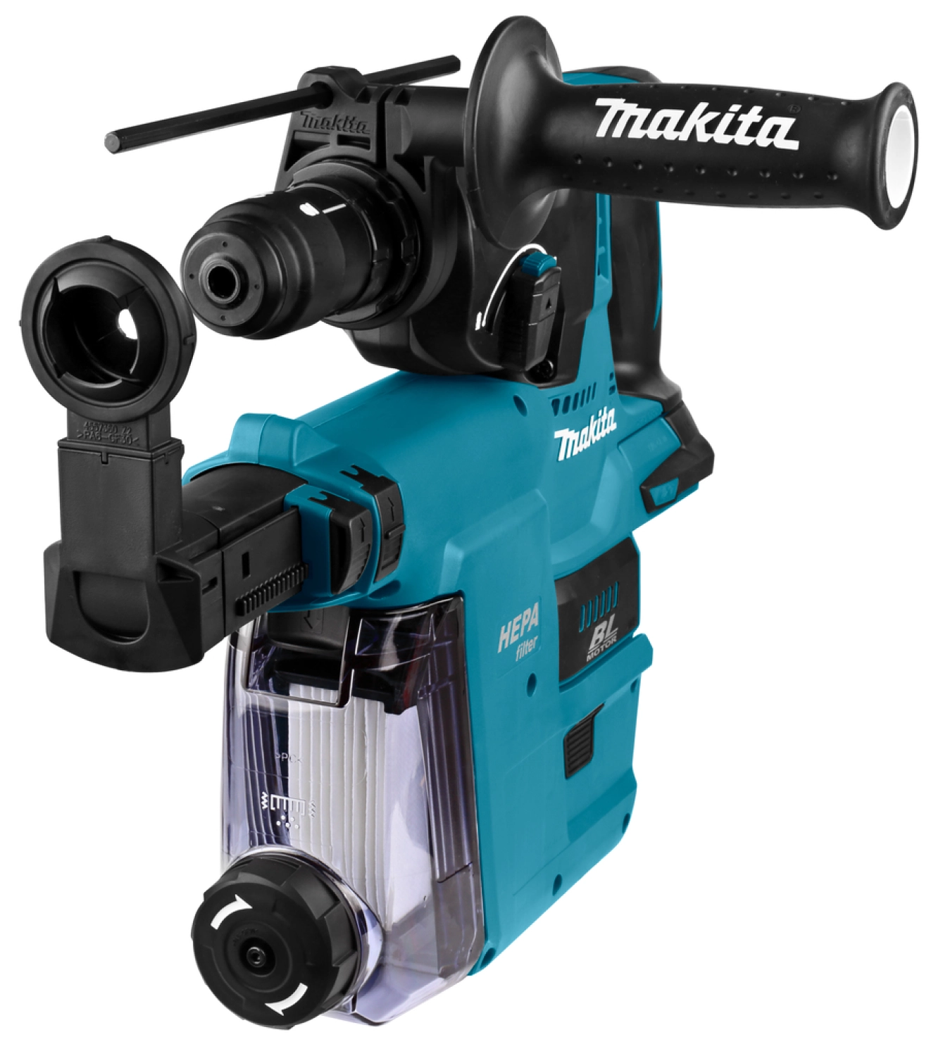 Makita DHR243ZJW - Perforateur burineur sans-fil - 18 V Li-ion - SDS-Plus - MAKPAC - 2 J - Machine seule-image