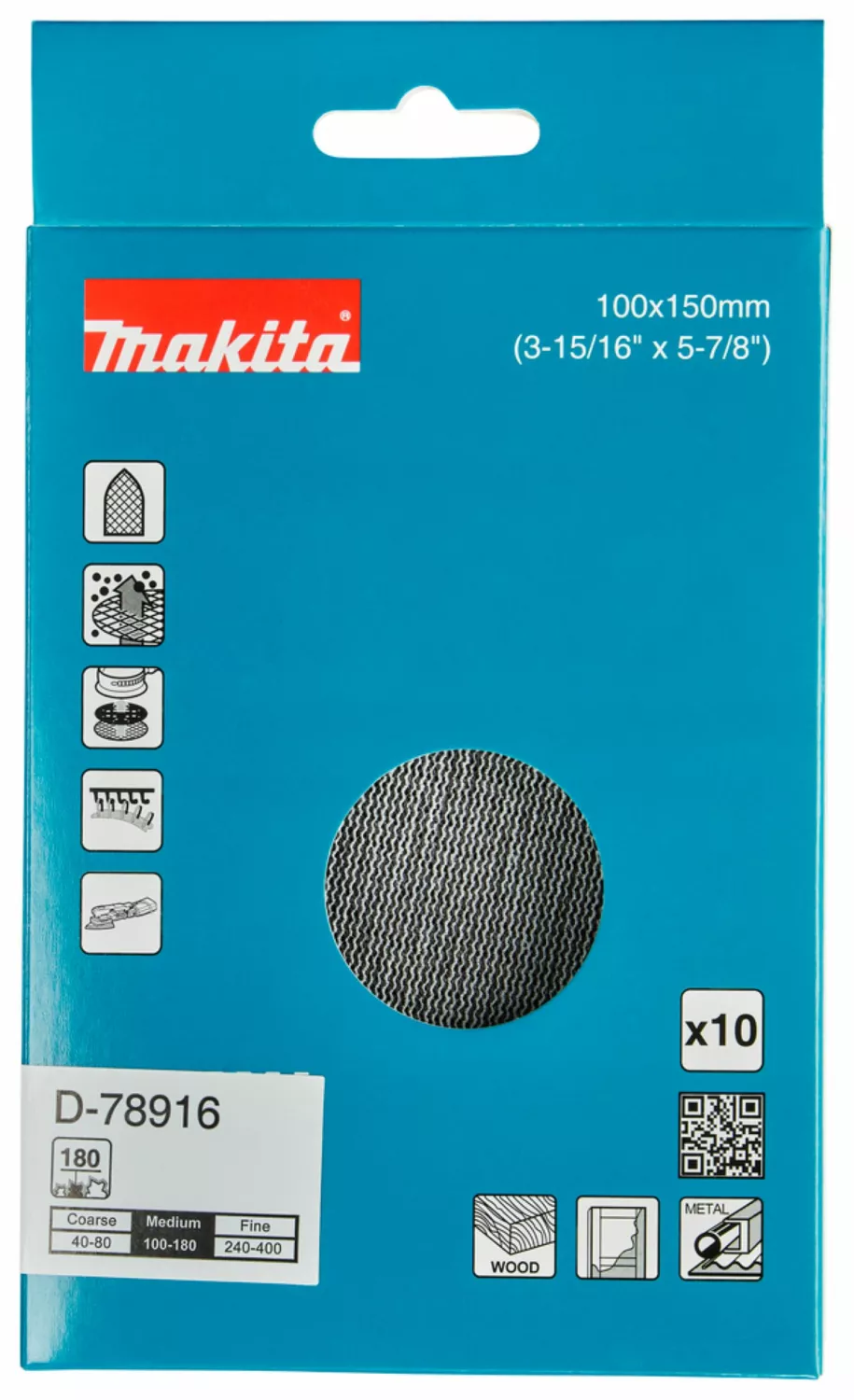 Makita D-78916 Schuurnet -  100x150mm K179-image