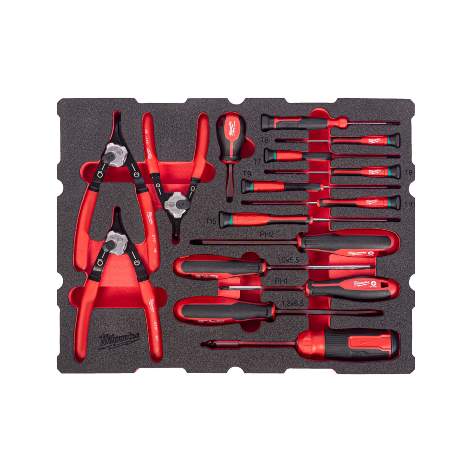 Milwaukee 4932501876 44-delige Schroevendraaierset +Borgveertangenset - in PACKOUT foam Inlay-image