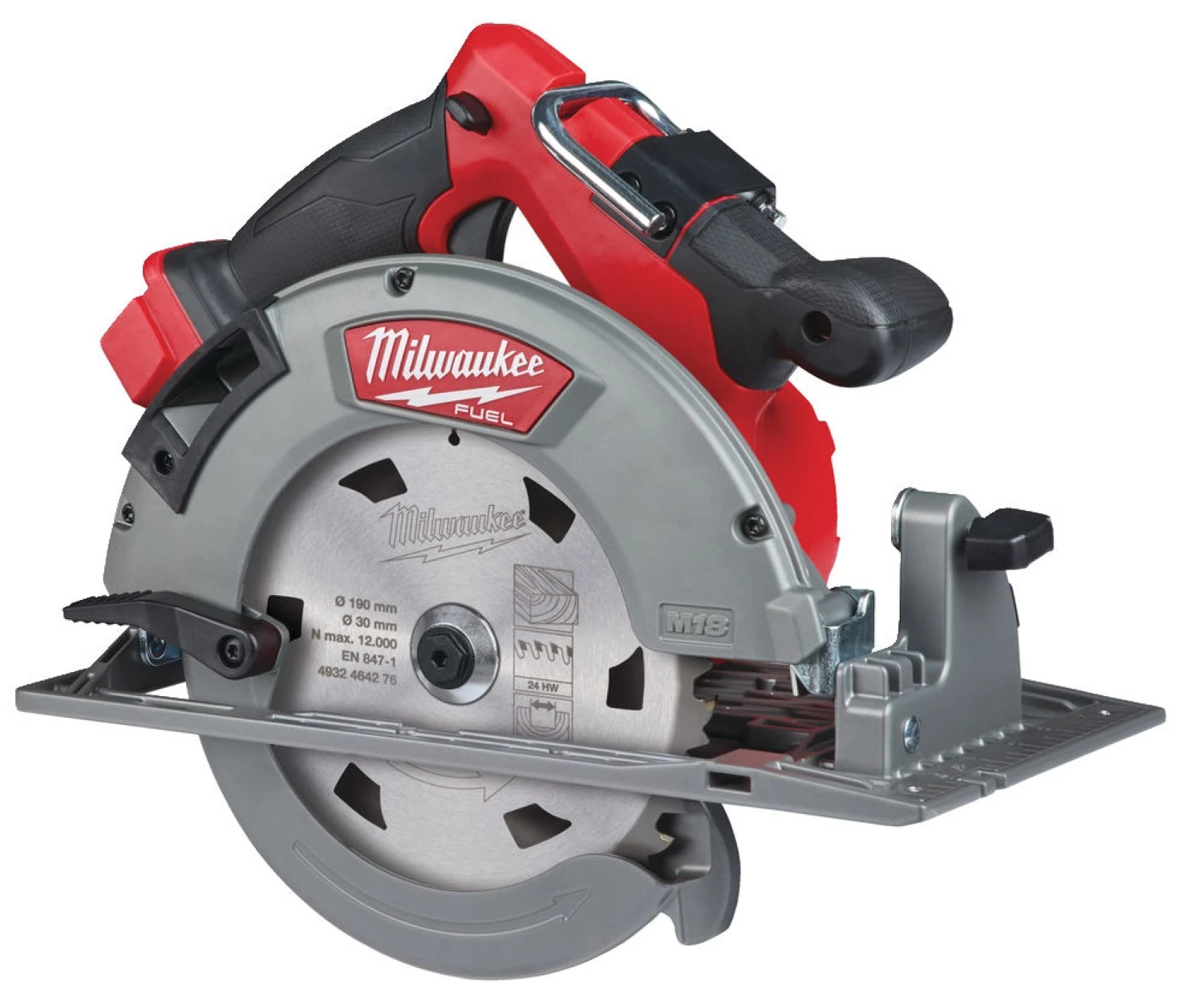 Milwaukee M18 FCS66GR3-121C Scie circulaire sans fil 18V Li-ion (1x batterie M18 FB12) en mallette de transport - 190mm-image