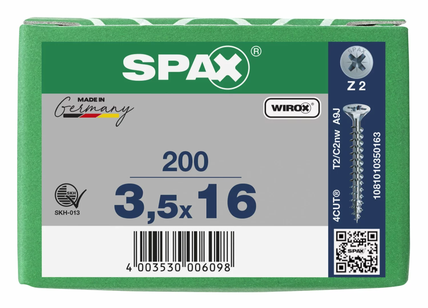 SPAX Universele schroeven verzonken kop - voldraad - Z2 - 3.5x16 mm (200st)-image