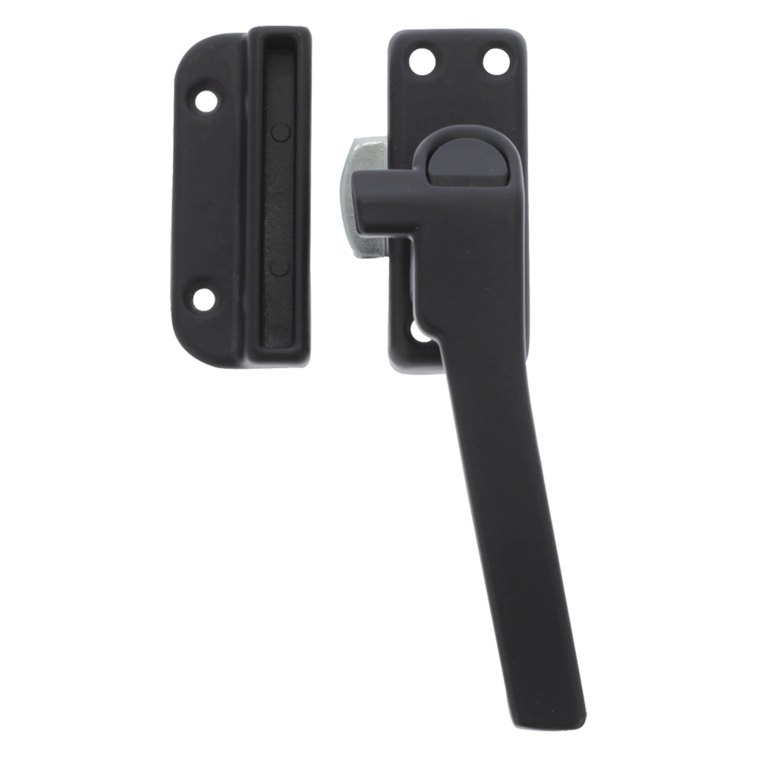 Starx 87.604.49 Serrure de fenêtre avec came et bouton - Droite - Noir-image