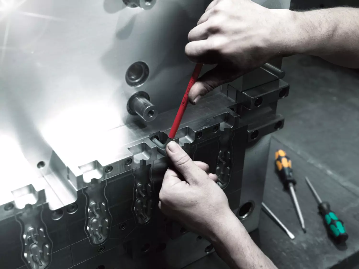 Wera 950/9 Hex-Plus Multicolour 1 Jeu de clés mâles coudées, syst. métrique, BlackLaser, 9 pièces-image