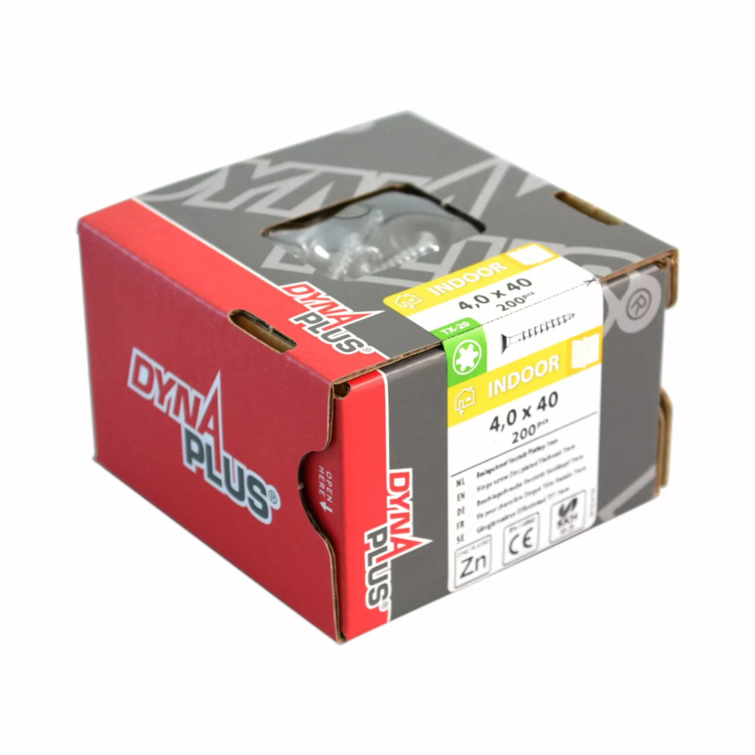 DynaPlus 0285.01.33605 Beslagschroef - 8mm Platkop - Voldraad - Indoor -Zwarte kop - TX20 - 4.5 x 40mm (200st)-image