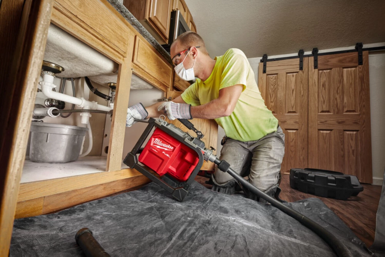 Milwaukee M18 FCSSM-121 18V Li-ion accu segmentveermachine set (1x 12.0Ah accu) - 46m - 32-160mm - koolborstelloos-image