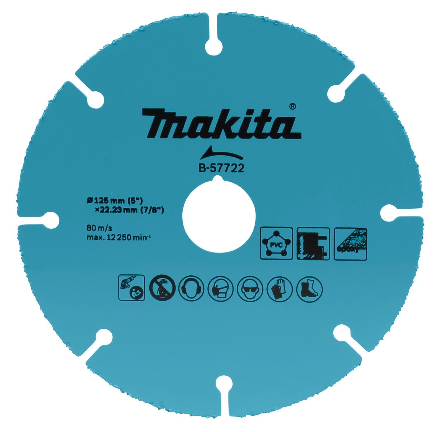 Makita B-57722 Doorslijpschijf - 125 x 22,23mm - Kunststof-image