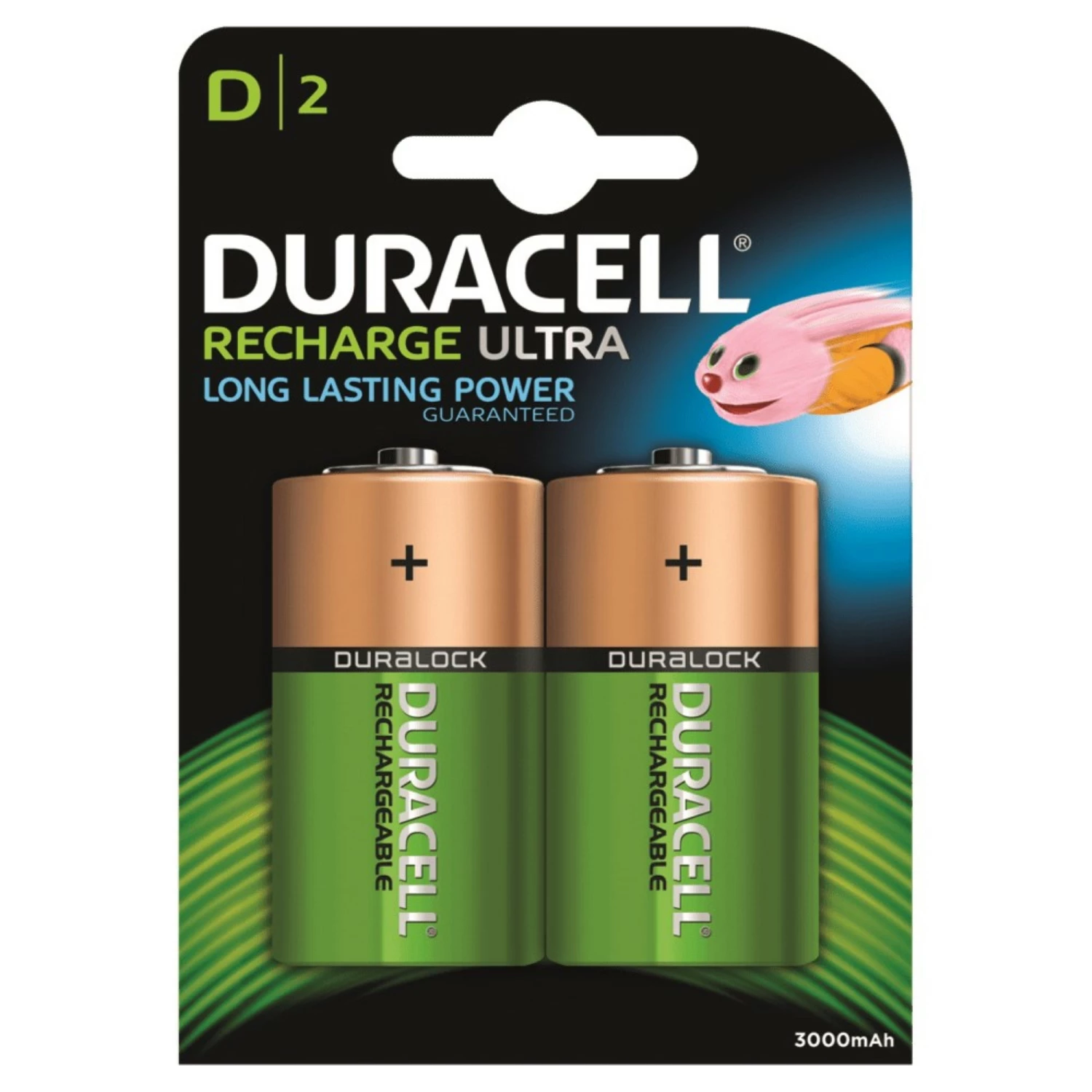 Duracell 3100000229 pile rechargeable ultra NiMH D A2 3000mAh-image