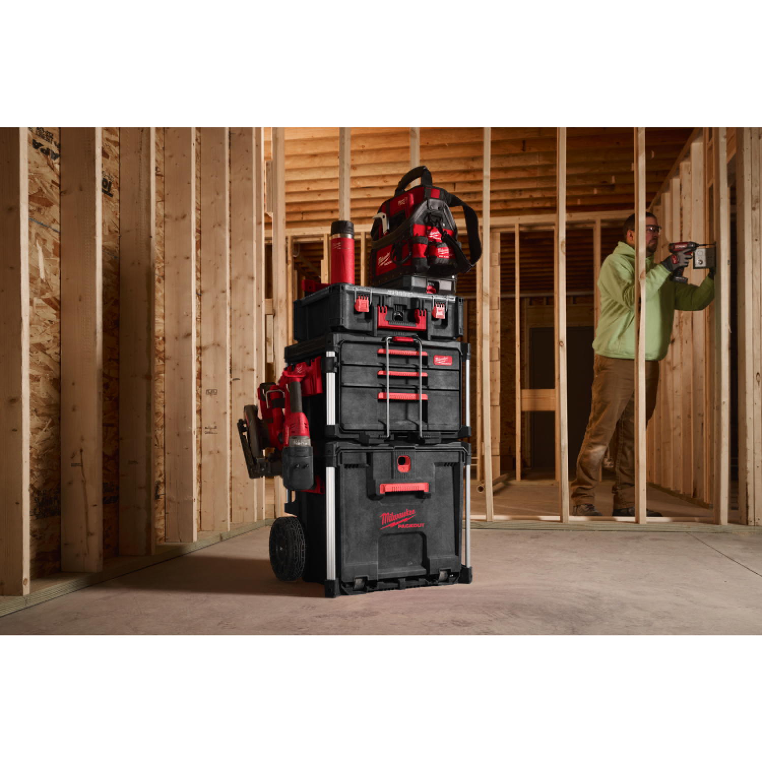 Milwaukee 4932498651 PACKOUT Trolley Opbergkoffer met lade-image