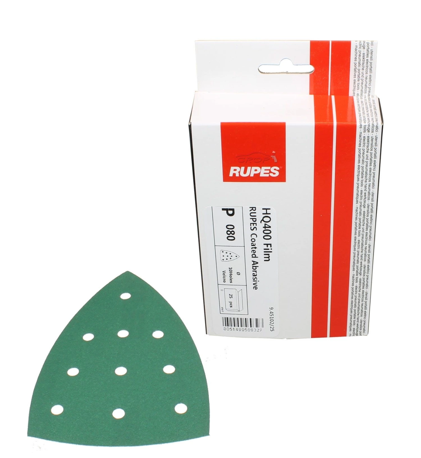 Rupes Hq400 Schuurfilm Polyester Delta P180 25 St-image