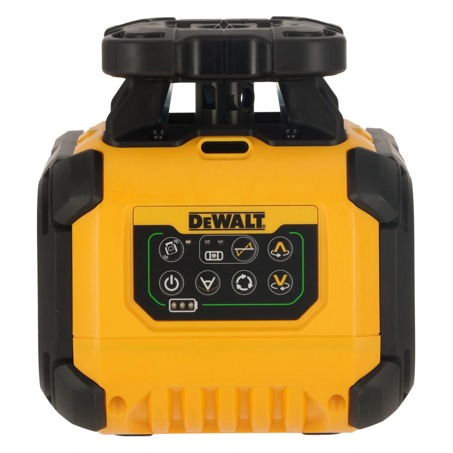 DeWALT DCLE15221G-QW Roterende Laser set incl. statief, ontvanger en meetlat in koffer - rood - 30m - IP66