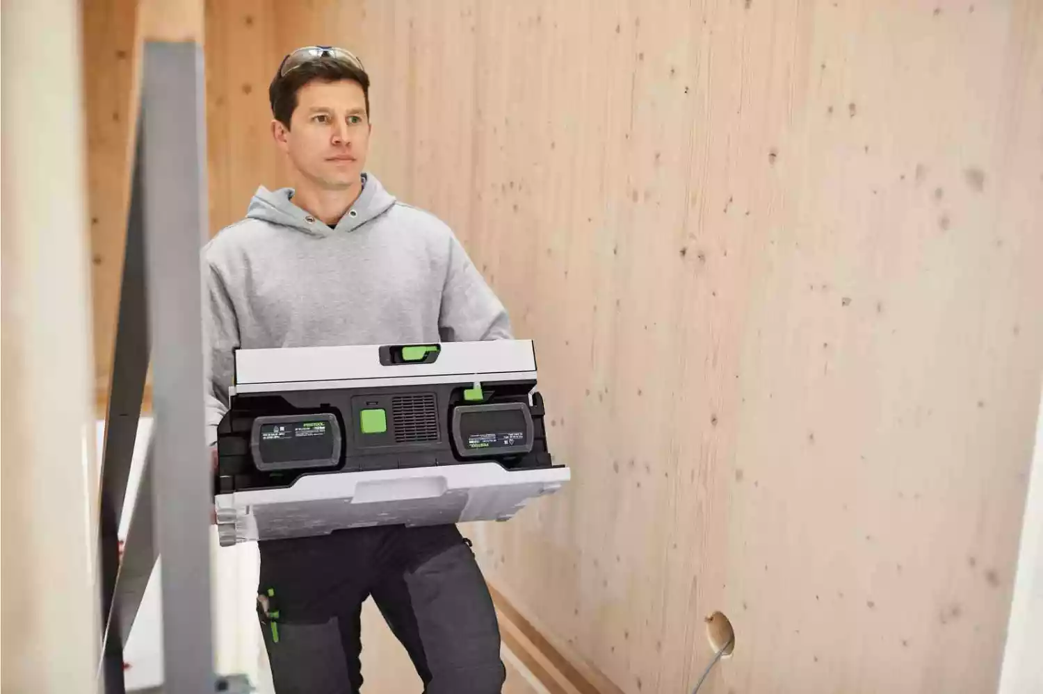 Festool CSC SYS 50 EBI-Basic 36V (2x18V) accu tafelcirkelzaag body incl. accessoires - 168mm-image