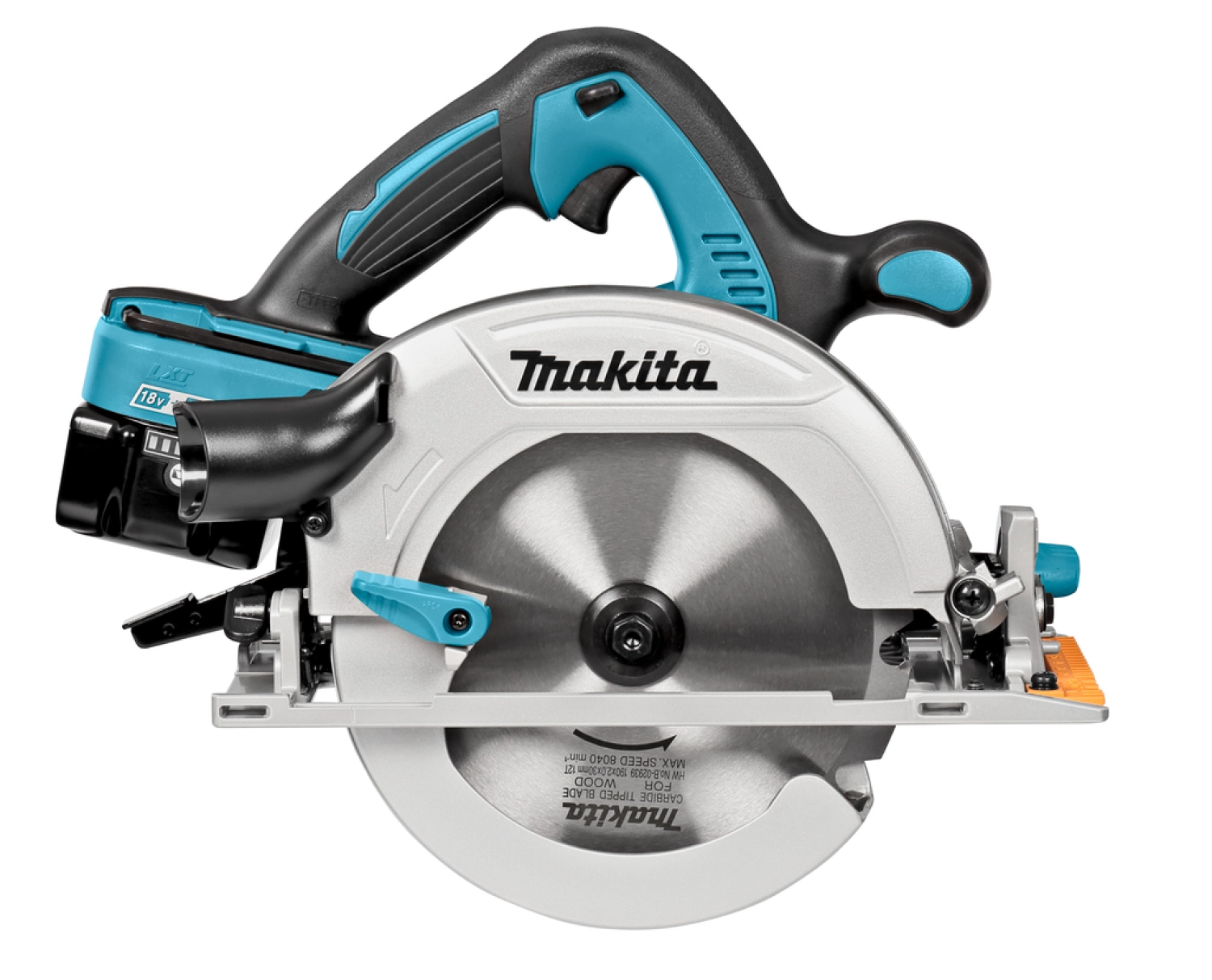 Makita DHS710RT2J Scie circulaire sans-fil - 36V Li-ion (2x 18V) - 2 batteries 5,0 ah - MAKPAC - 190 mm-image