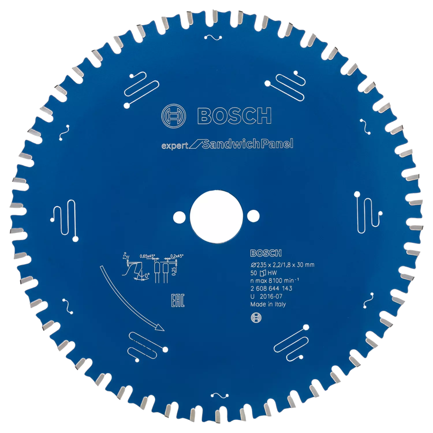 Bosch 2608644143 Expert Cirkelzaagblad - 235 x 30 x 50T - Sandwich Panelen - Carbide-image