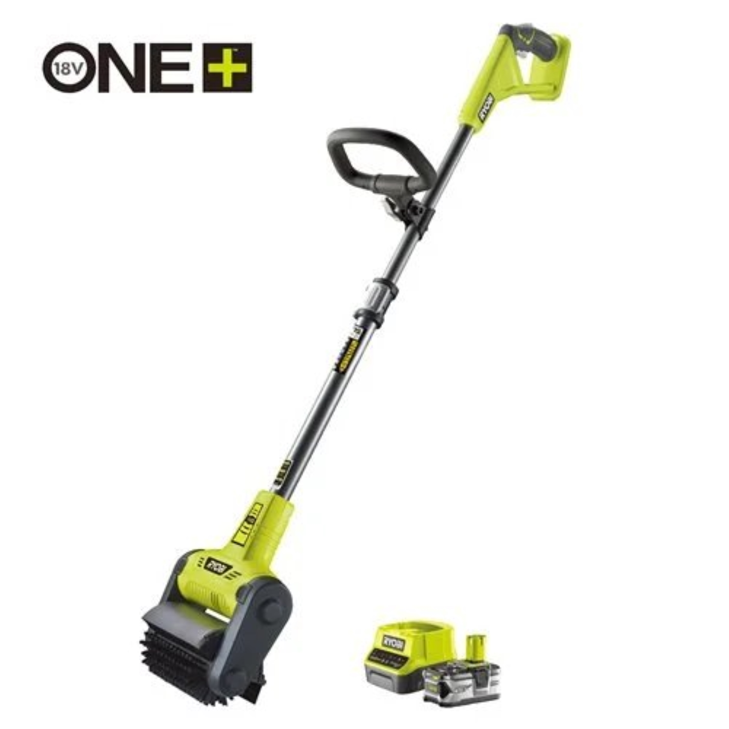 Ryobi RY18PCB-140 nettoyeur de terrasse sans fil 18V Li-Ion avec brosse ronde (1x 4.0Ah)-image