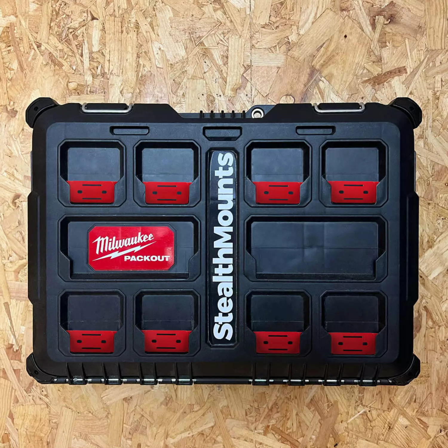 StealthMounts PAC-F-01-8 Cleat 'n' Feet Mounting Feet voor Mounting Cleats / Milwaukee PACKOUT™ - 8 stuks-image