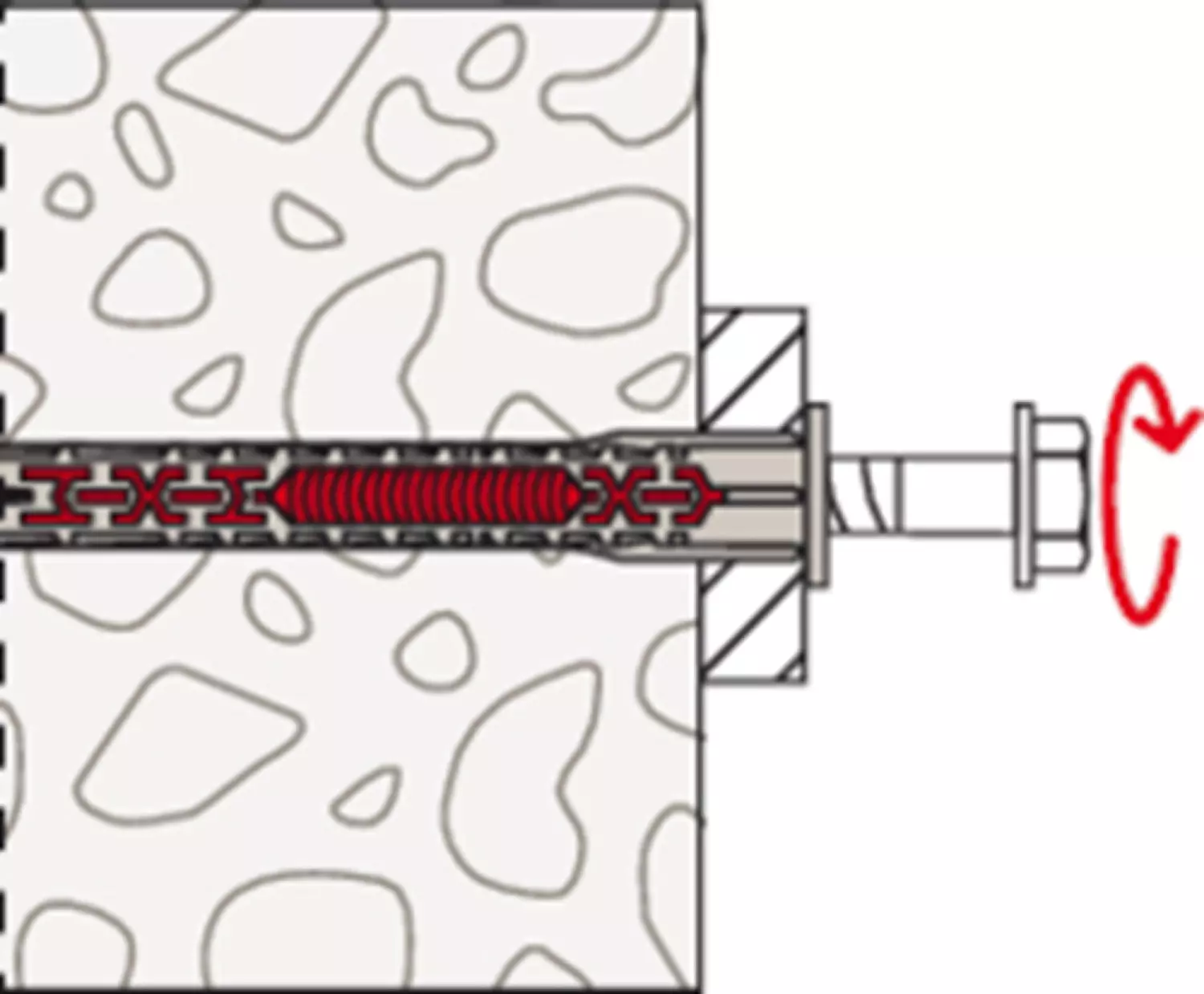 Fischer 562154 Ancrage de construction DuoXpand - tête hexagonale - 8 x 120 FUS (50pcs)-image