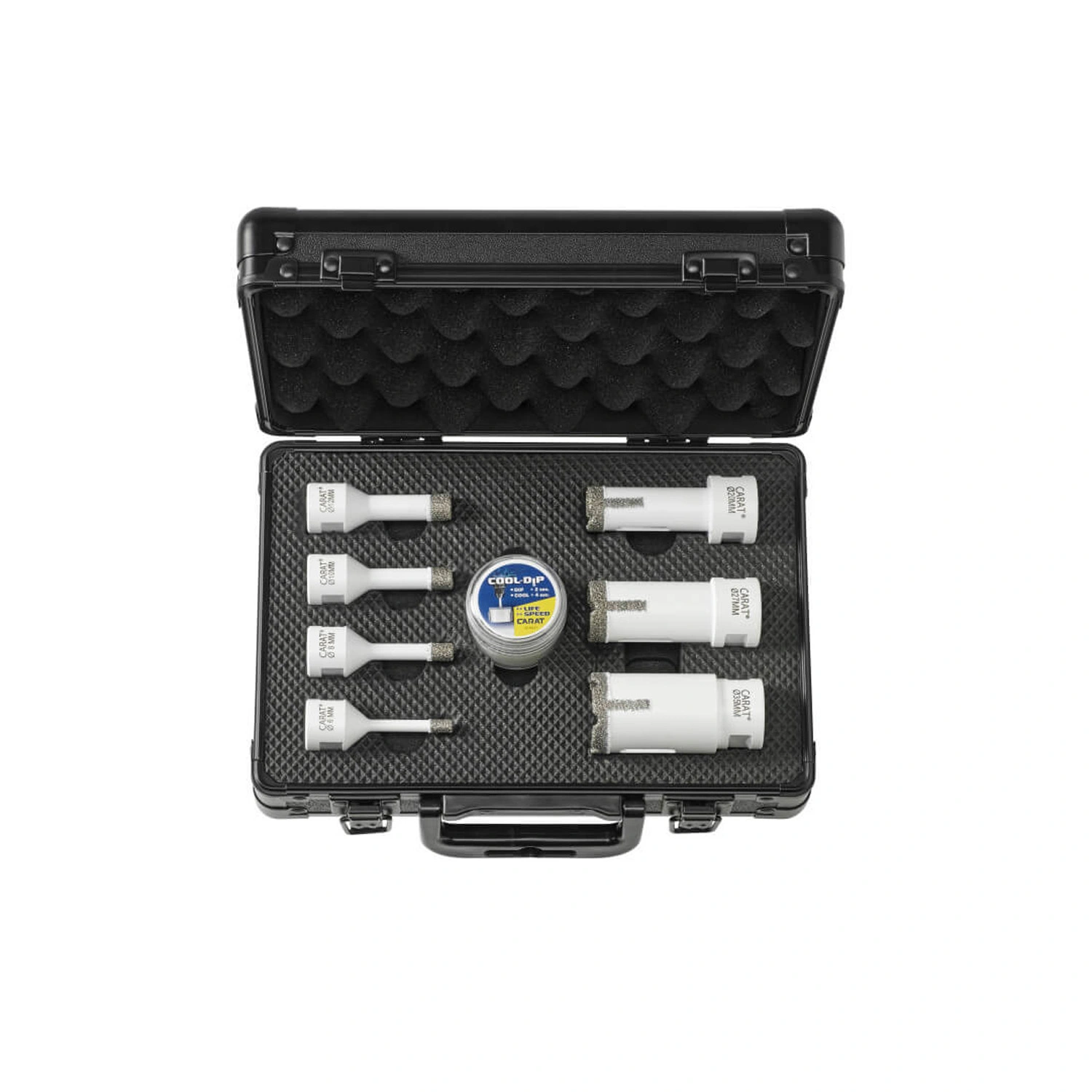 Carat EHS  droogboorset voor haakse slijper - 6-8-10-12-20-27-35mm - M14