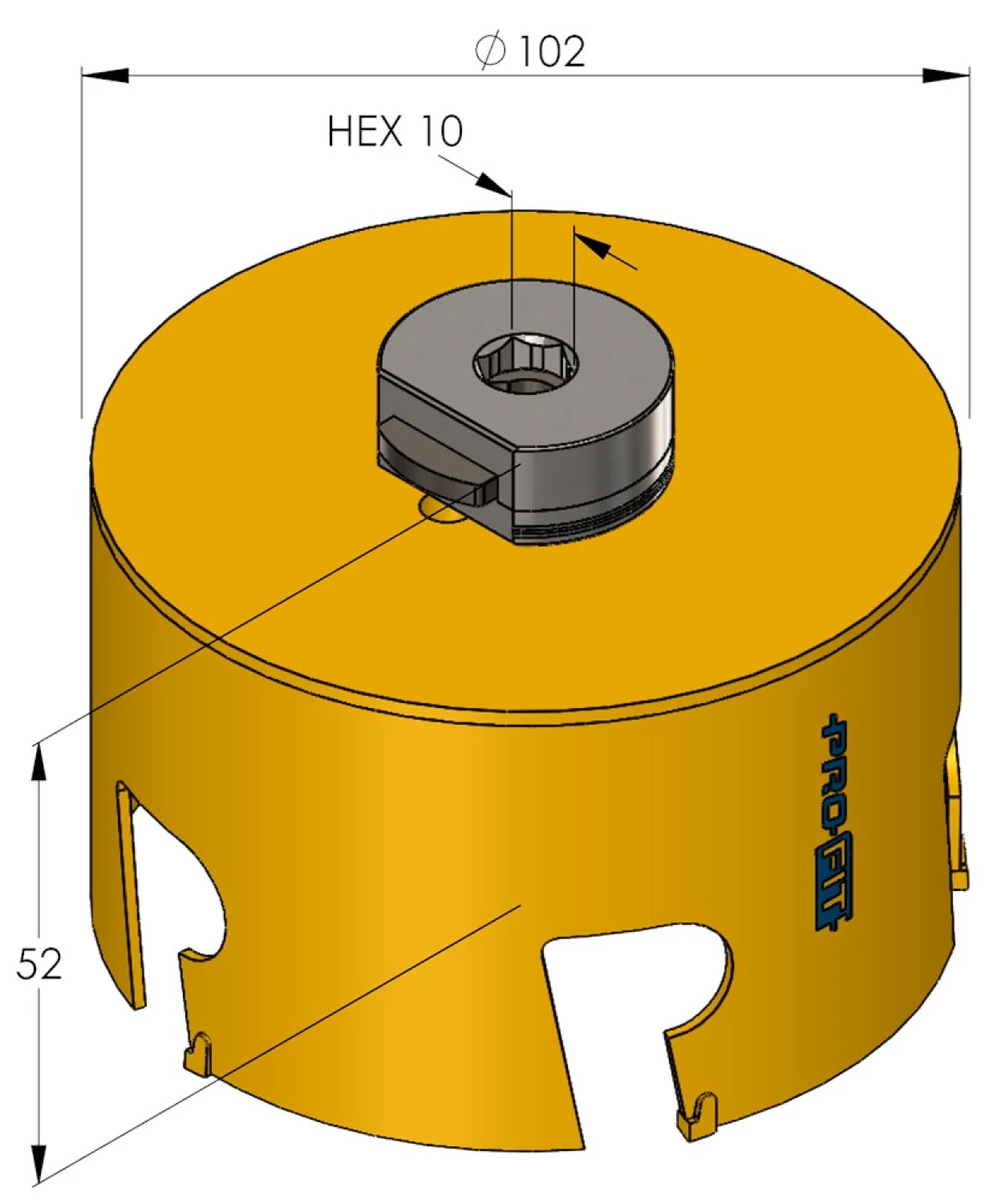 ProFit 09081102 Multi Purpose Gatzaag incl. adapter - 102mm-image