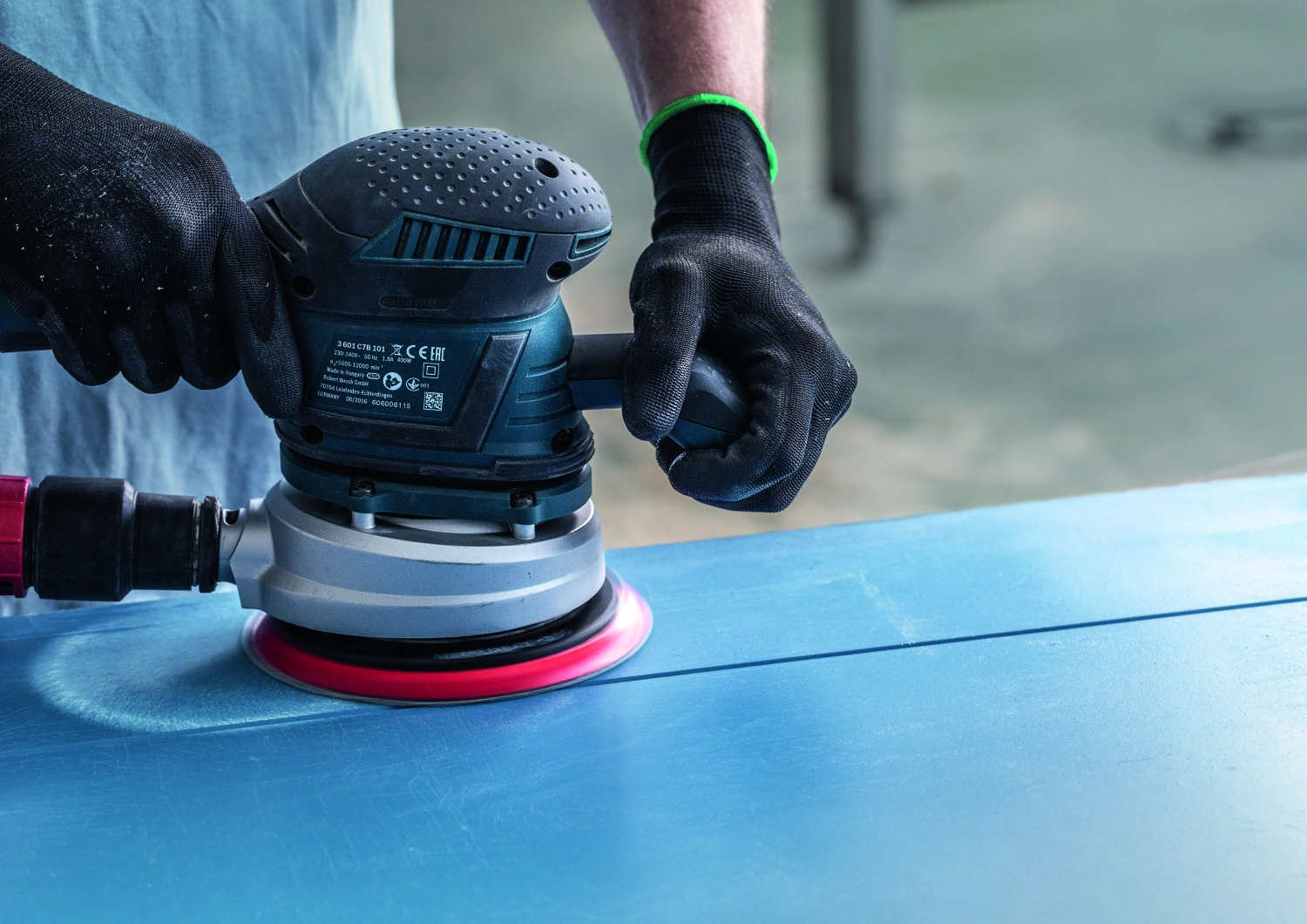Bosch EXPERT 2608900807 - EXPERT Abrasif C470 Best for Wood and Paint, diamètre 125 mm, grain 120, 8 trous, 5x-image