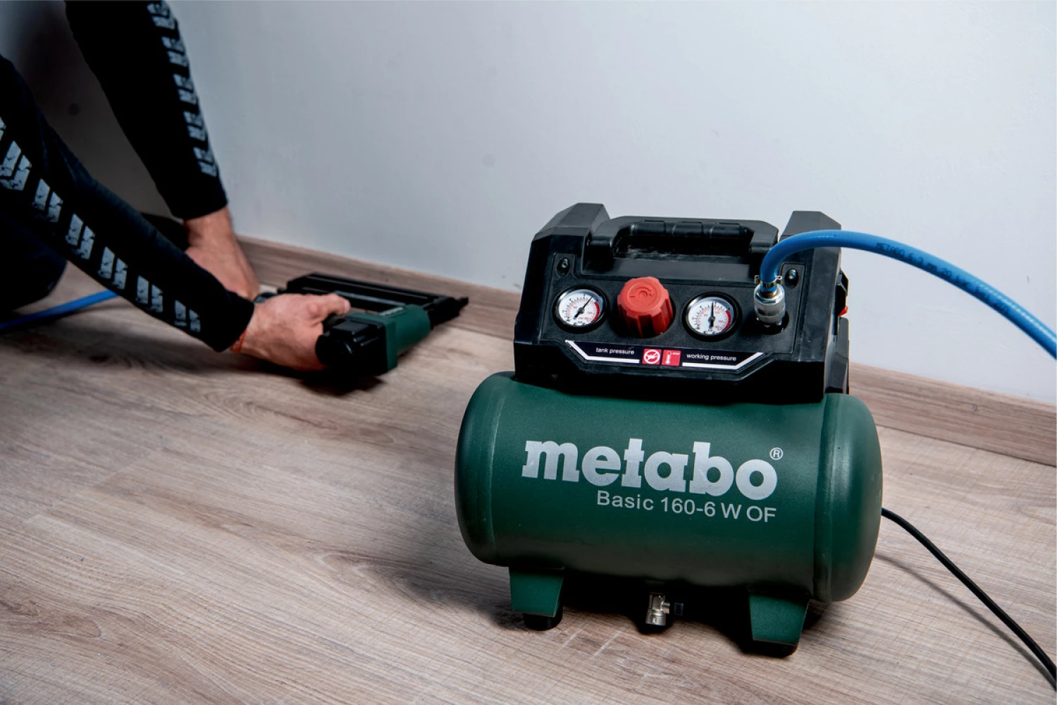 Metabo Basic 160-6 W OF Compressor - 8 bar - 6L - 55 l/min-image