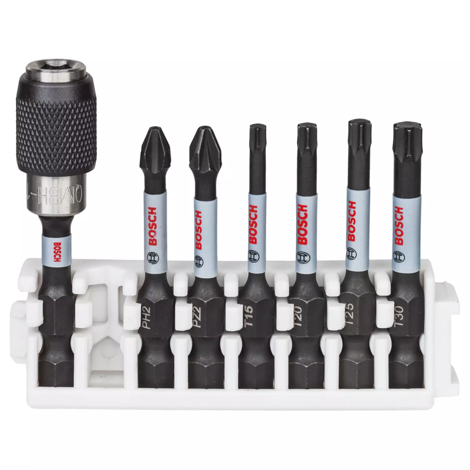 Bosch 2608522327 - Embout de vissage Impact Control PH2 / PZ2 / T15 / T20 / T25 / T30 50 mm 7x-image