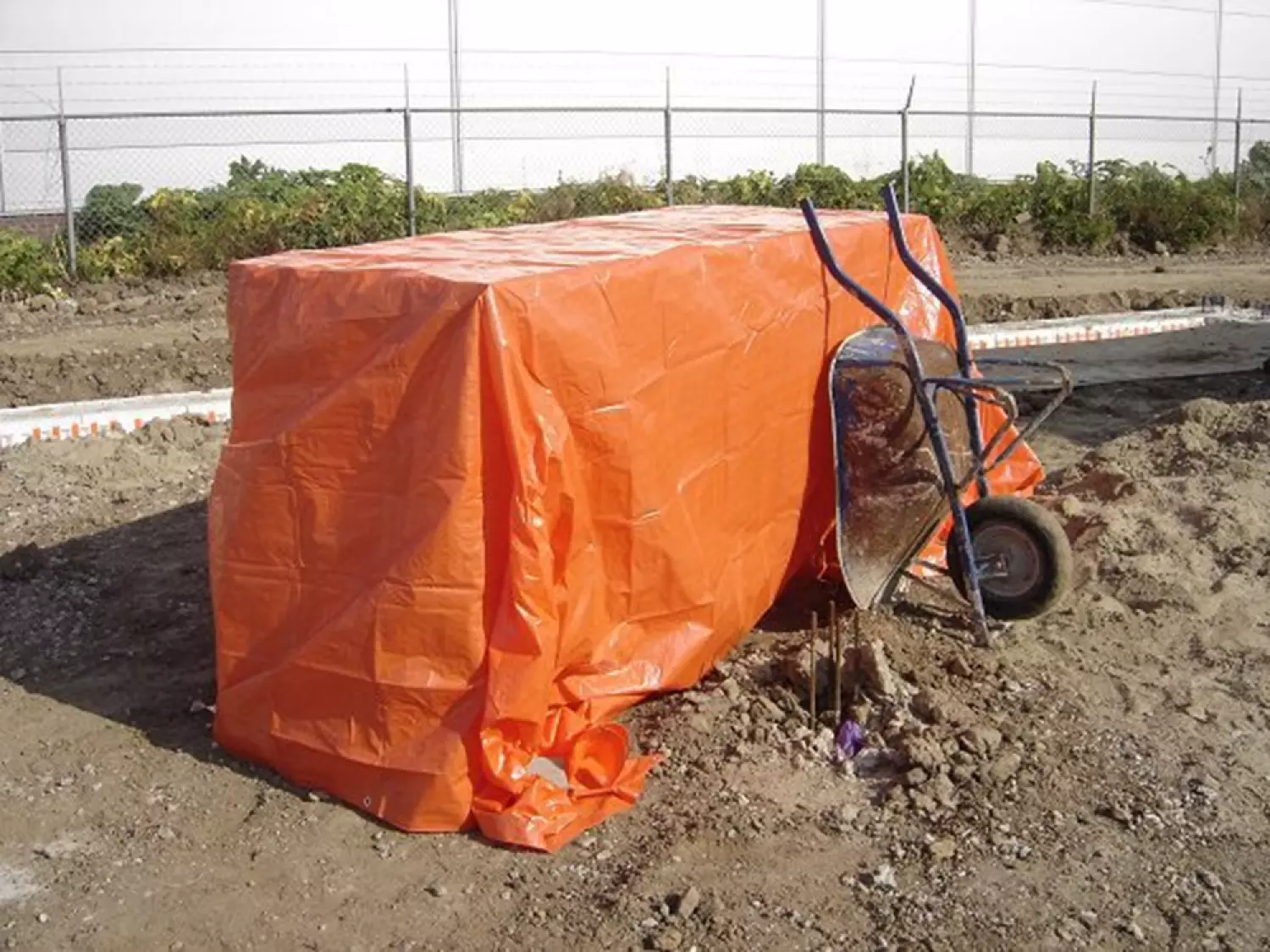 Little Jumbo 34100406 Bâche de protection - Orange - 4 x 6 m - 100 g/m² - avec œillets en acier-image