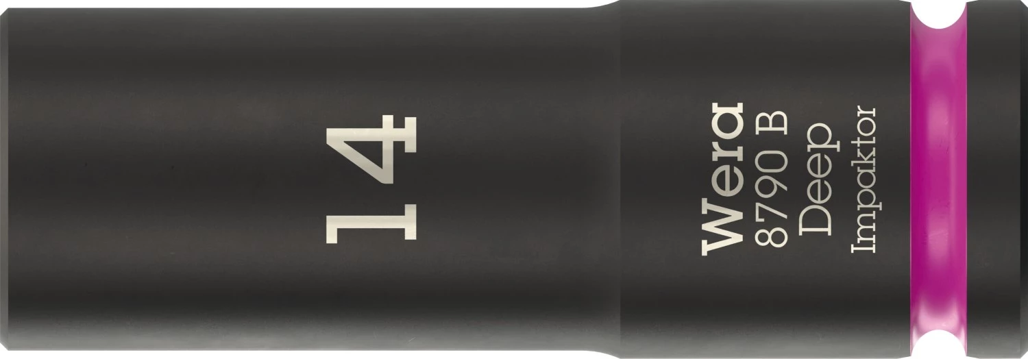 Wera 05005555001 8790 B Impaktor Deep Douille longue à force - 3/8 » - hexagonale - 14 x 63 mm-image