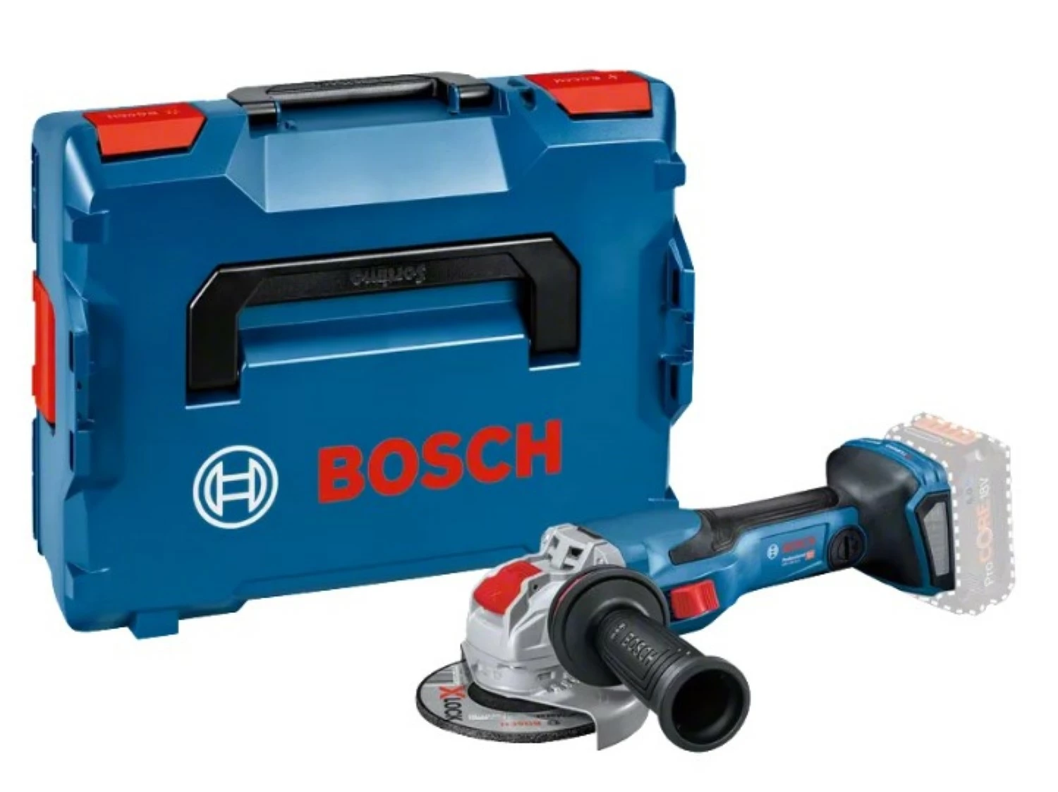 Bosch GWX 18V-15C 125mm Accu haakse slijper in L-Boxx met 2 schijven-image