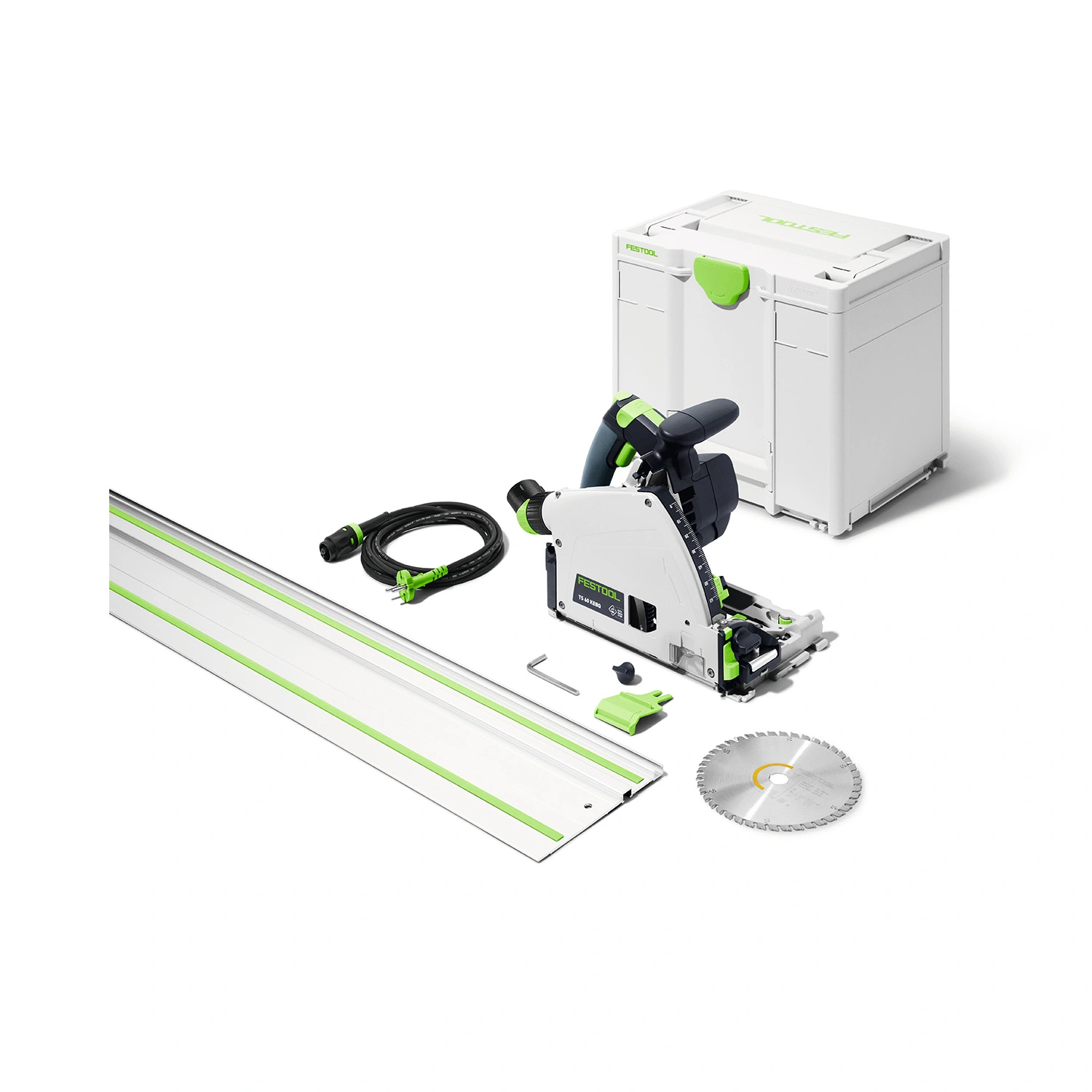 Festool TS 60 KEBQ-Plus-FS Invalcirkelzaag in Systainer - 1500W - 168mm - met geleiderail