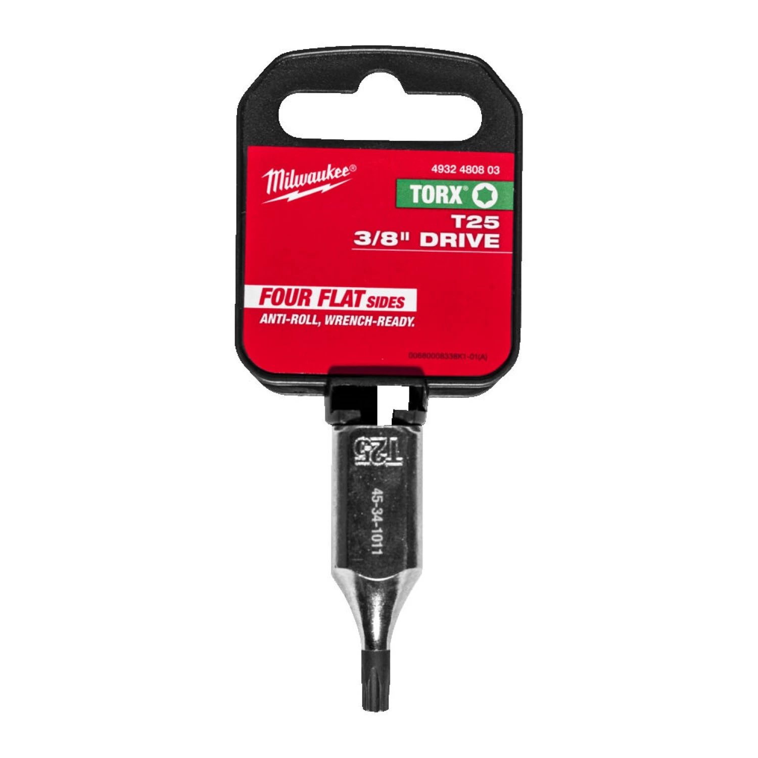 Milwaukee 4932480803 Douille à embout - 3/8" FOUR FLAT - Torx 25