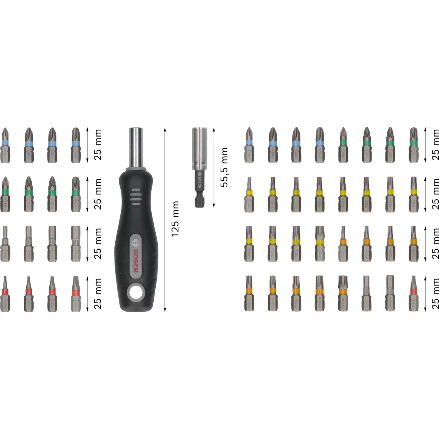 Bosch 2607012080 50-delige schroefbitset - extra hard-image