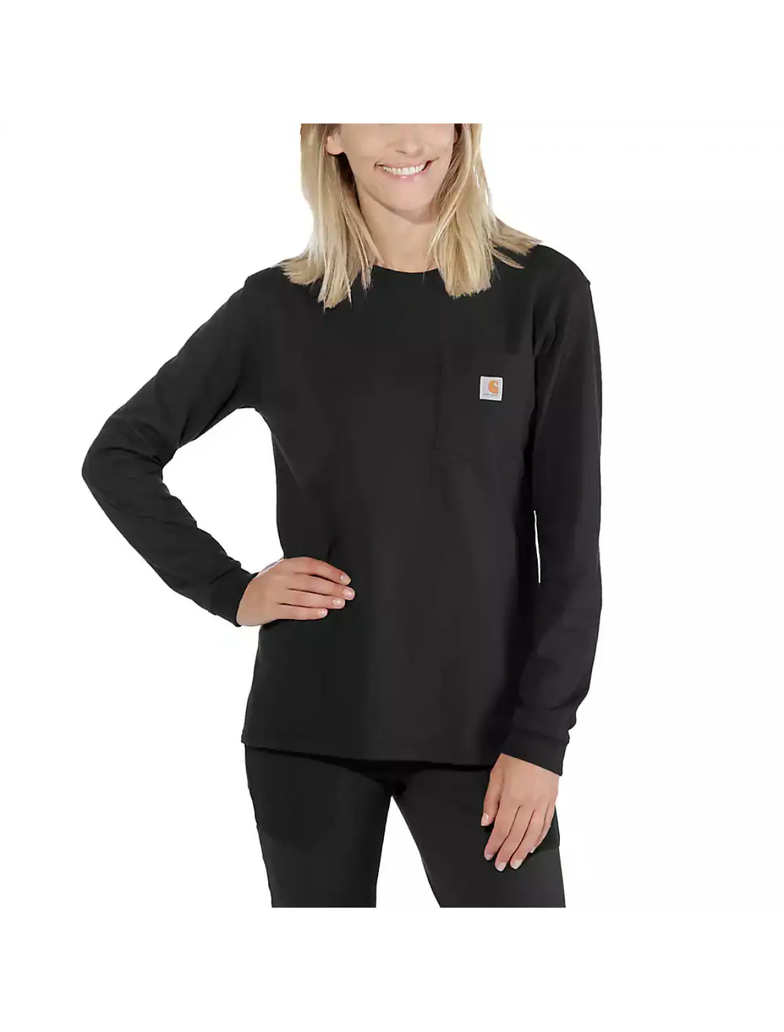 Carharrt 103244 - Workw Pocket L/S T-Shirt - Black - L-image
