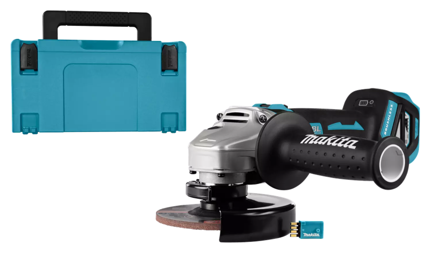 Makita DGA514ZJU 18V Li-Ion Accu AWS haakse slijper body in Mbox - 125mm - koolborstelloos-image