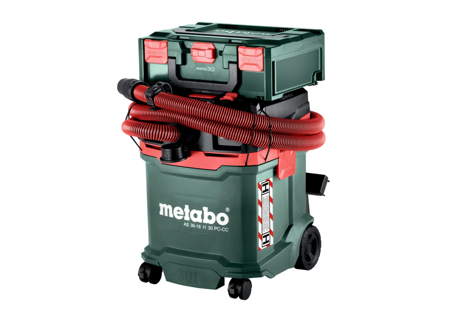 Metabo AS 36-18 H 30 PC-CC 18V Li-ion Aspirateur de chantier sans fil - Classe H - 30L-image