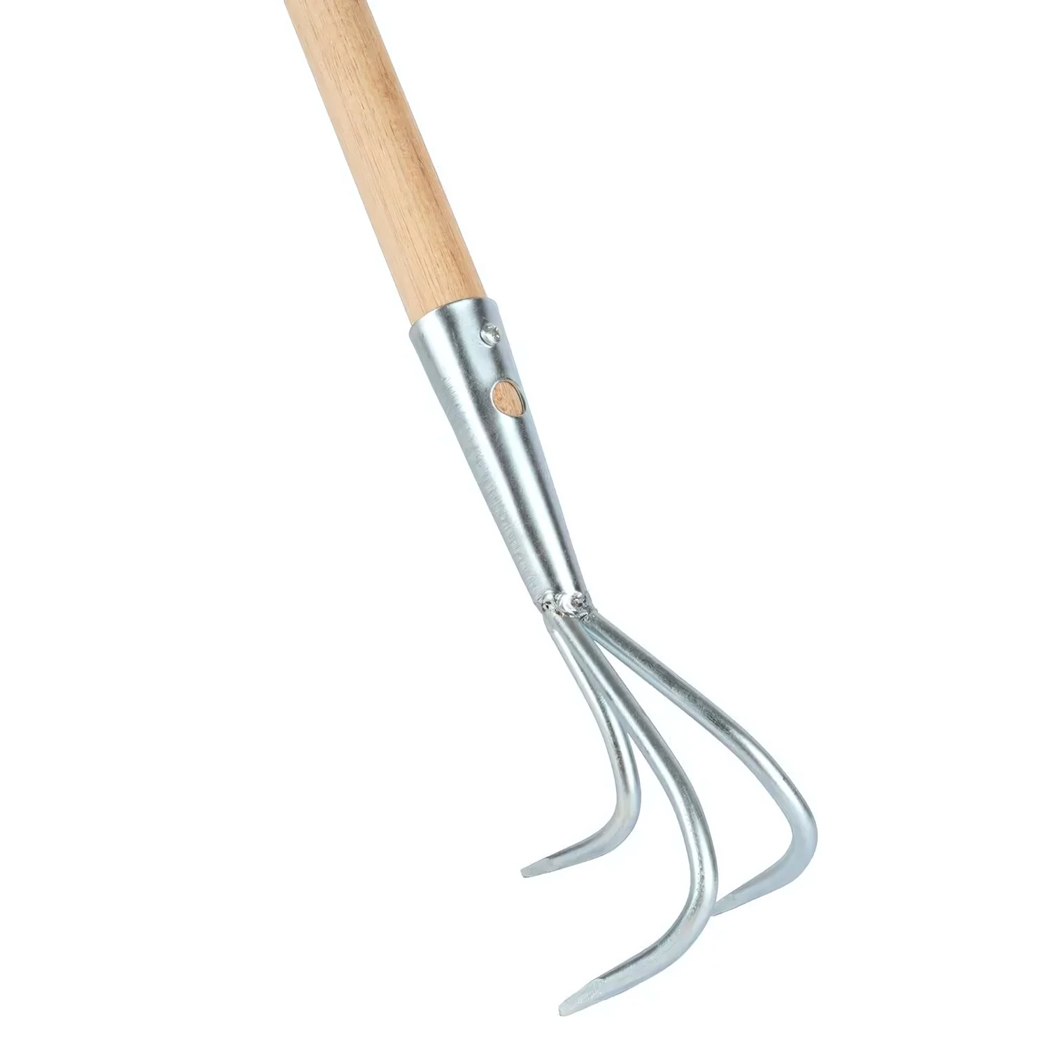 Talen Tools G40C Tuinkrabber - Verzinkt - 3 tanden - Essenhouten steel - 140cm