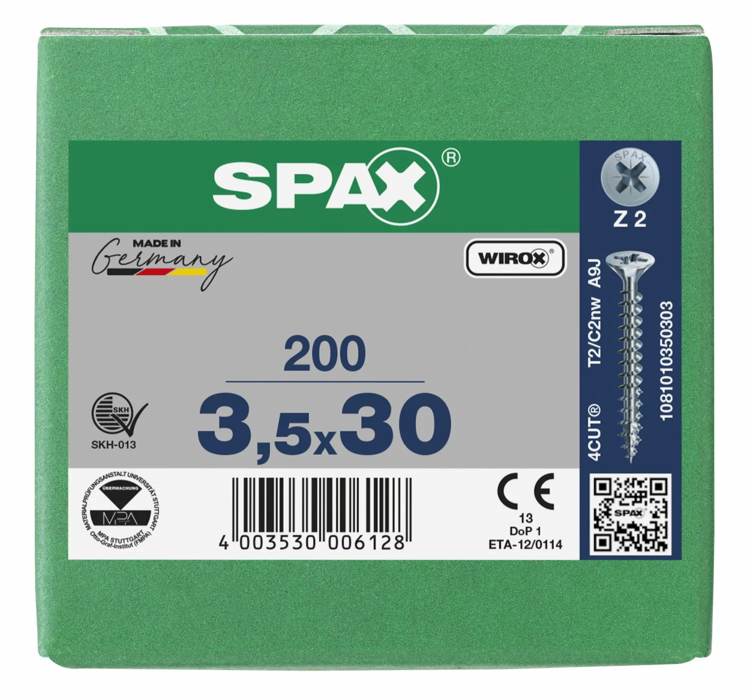SPAX Universele schroeven verzonken kop - voldraad - Z2 - 3.5x30 mm (200st)-image