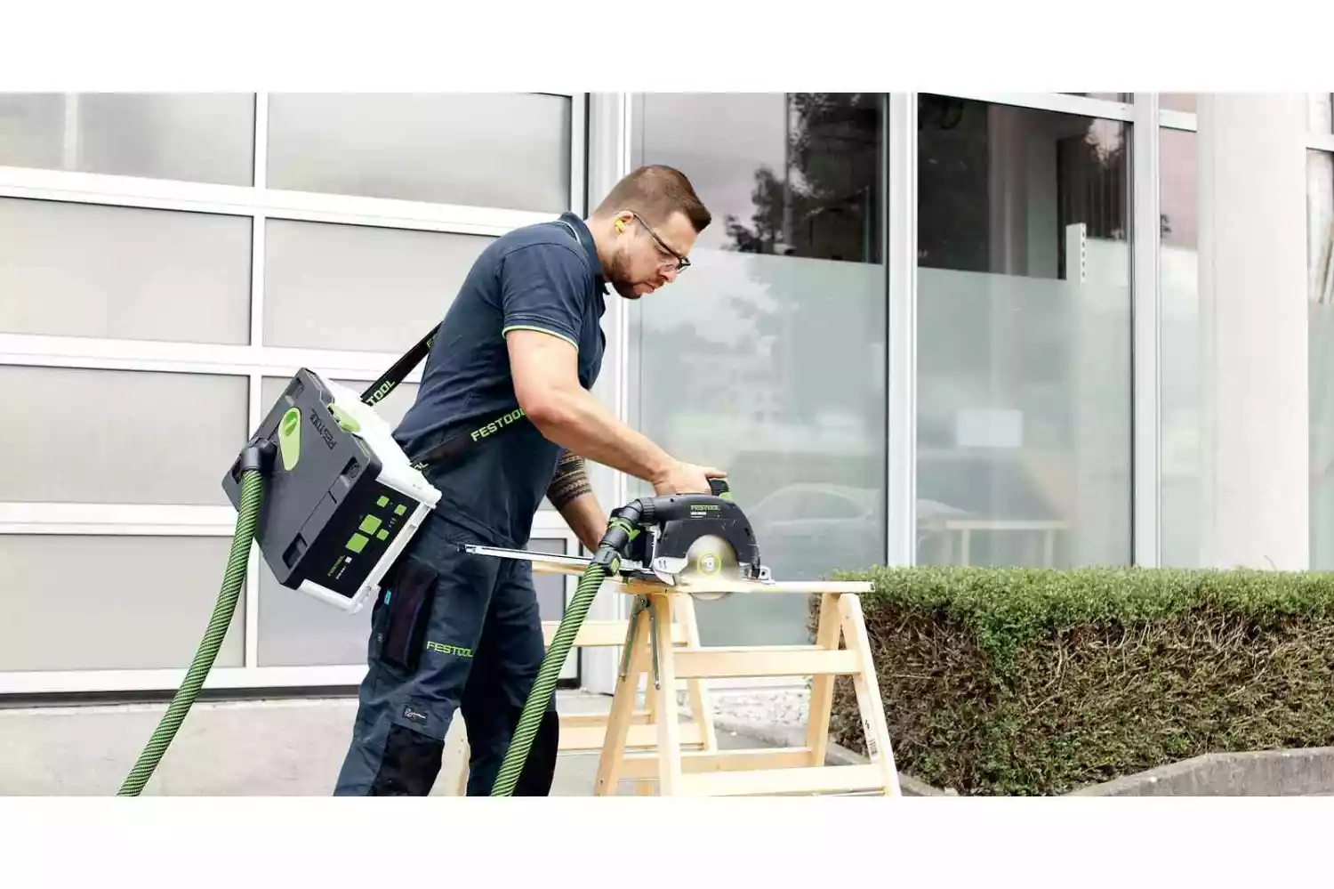 Festool CTMC SYS HPC 4,0 I-Plus 36V (2x18V) Li-Ion accu stofzuiger set (4x4.0Ah) - 2400L/min - M-klasse-image