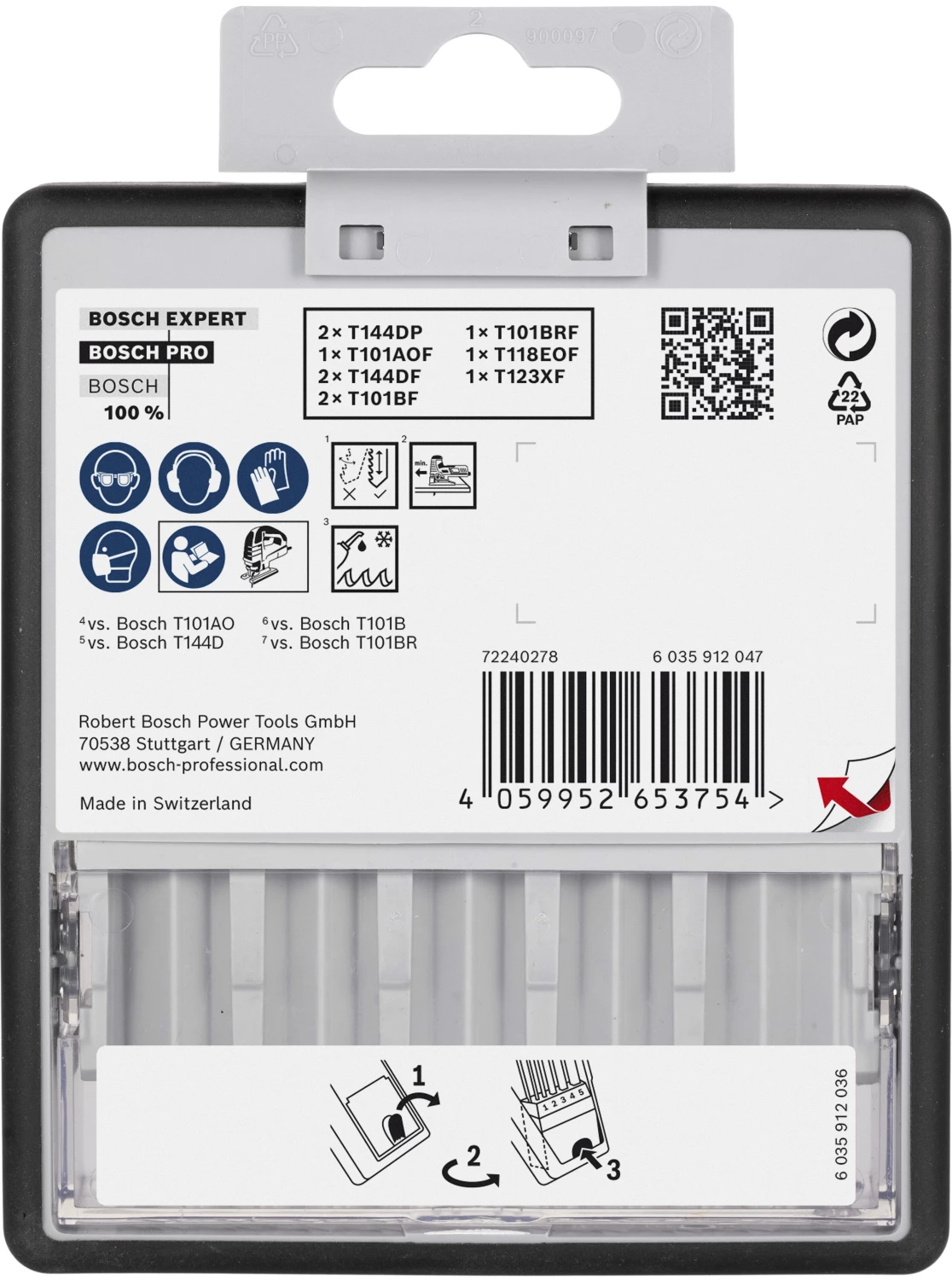 Bosch 2607011944 PRO Jeu de 10 lames de scie à bois et à métaux en cassette Robustline-image